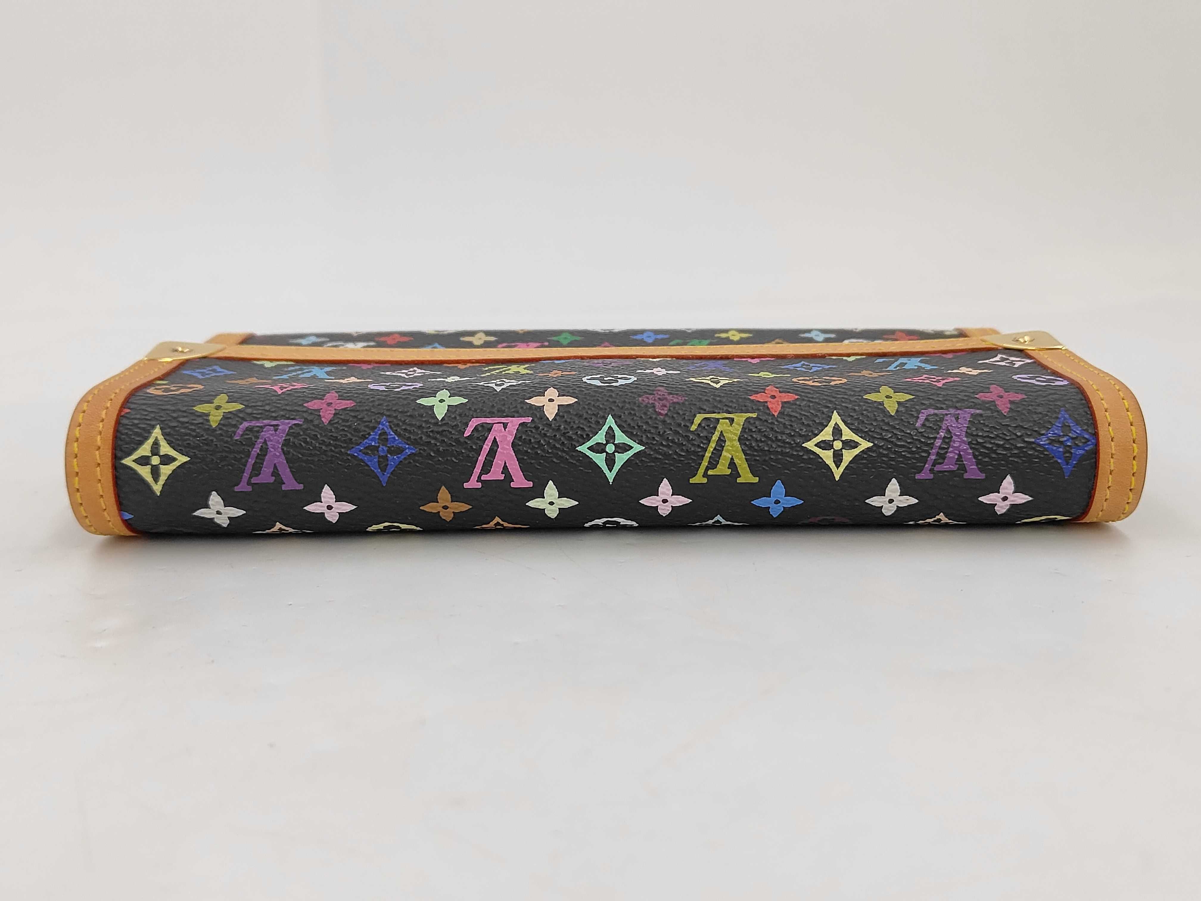M92658 Multicolor Portefeuille Tresor International Noir Wallet with Dust Bag and Box — view 5