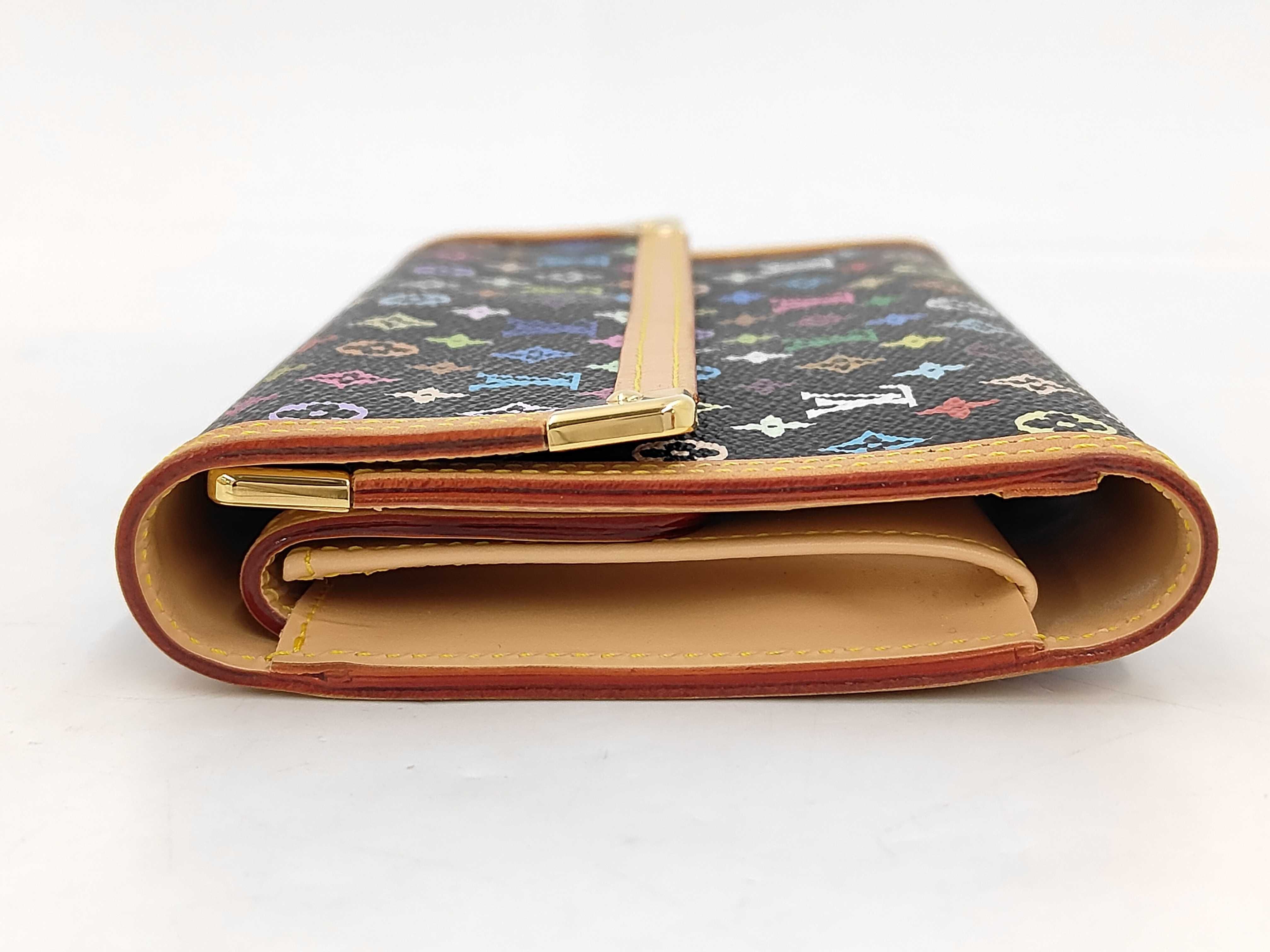 M92658 Multicolor Portefeuille Tresor International Noir Wallet with Dust Bag and Box — view 6
