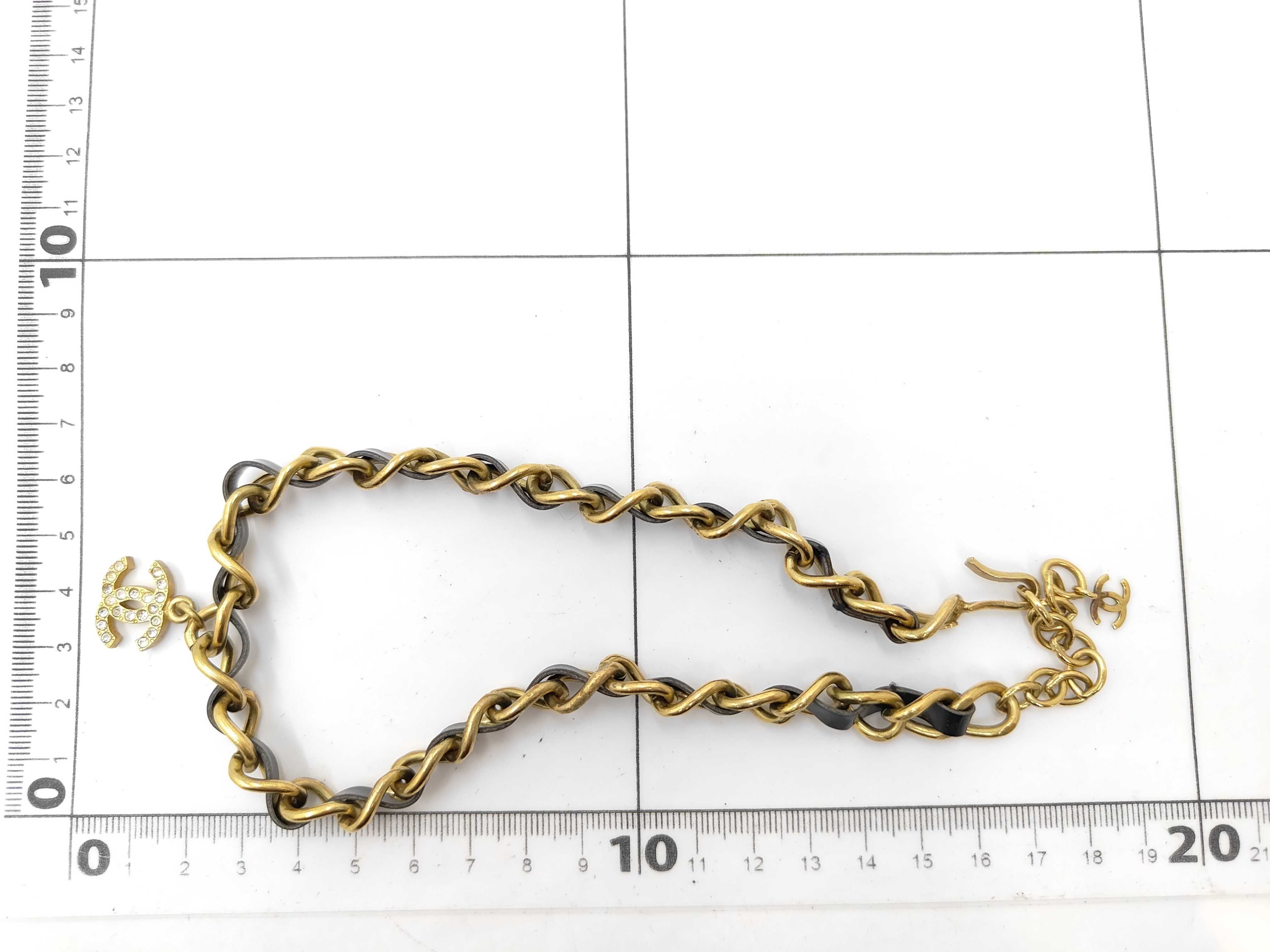 necklace, Coco Mark chain, black necklace — view 6