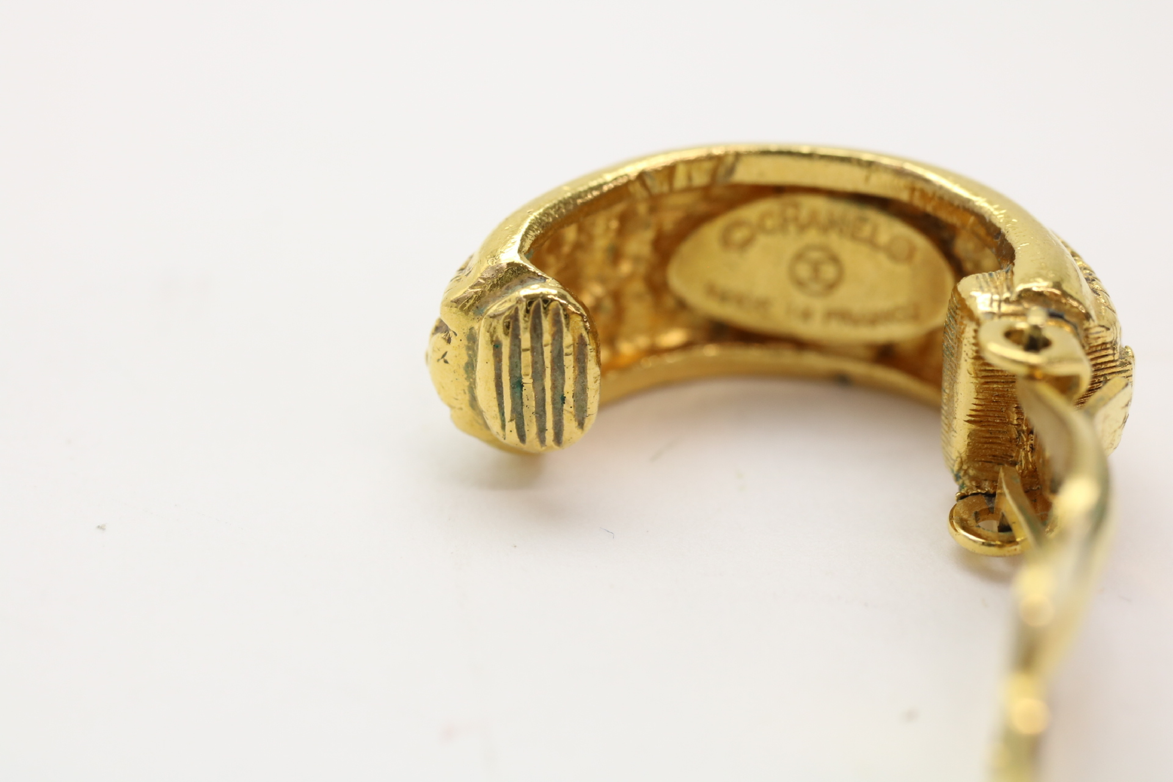 Logo Half Hoop Earrings — view 3