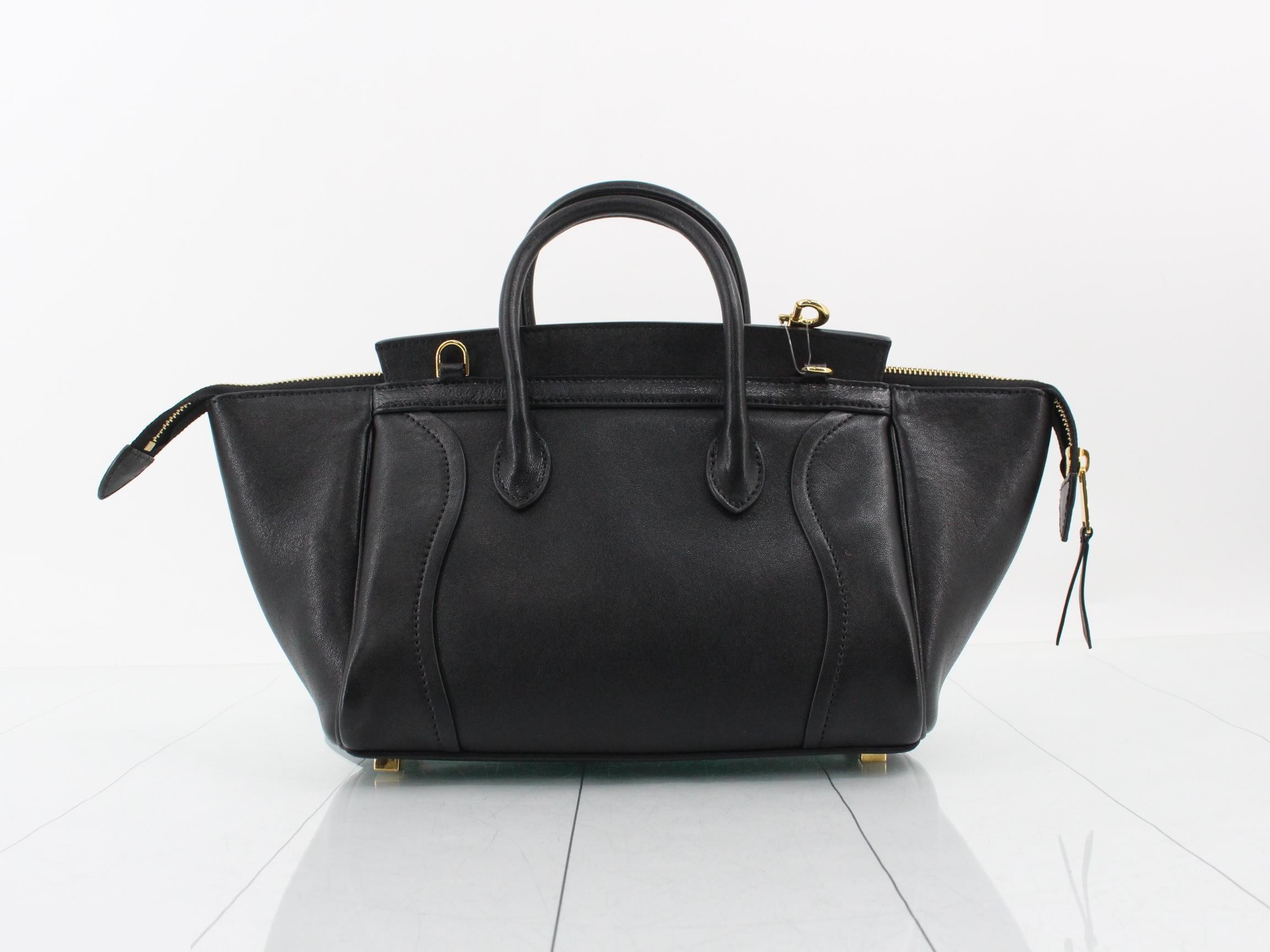 Little Luggage handbag, leather, black — view 2