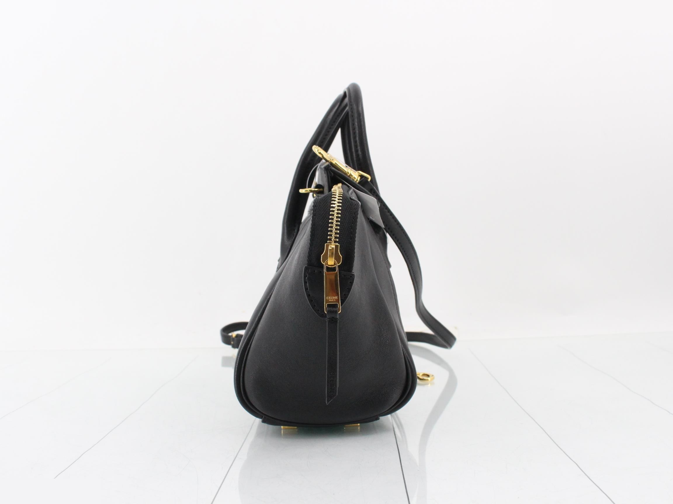 Little Luggage handbag, leather, black — view 4
