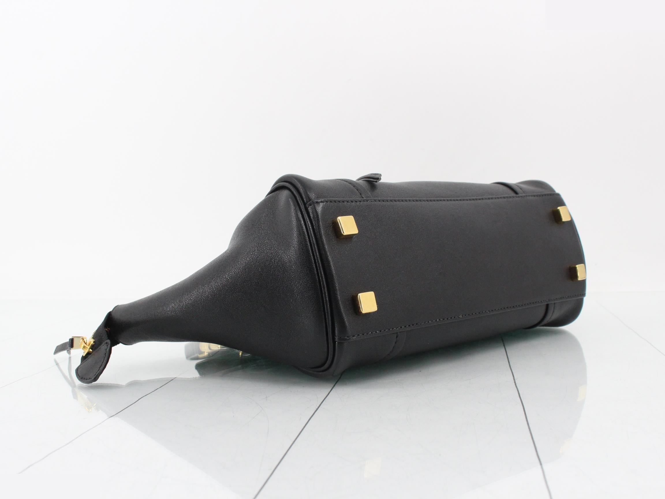 Little Luggage handbag, leather, black — view 5