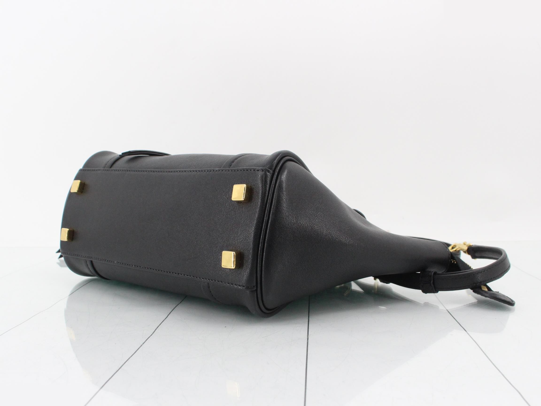 Little Luggage handbag, leather, black — view 6