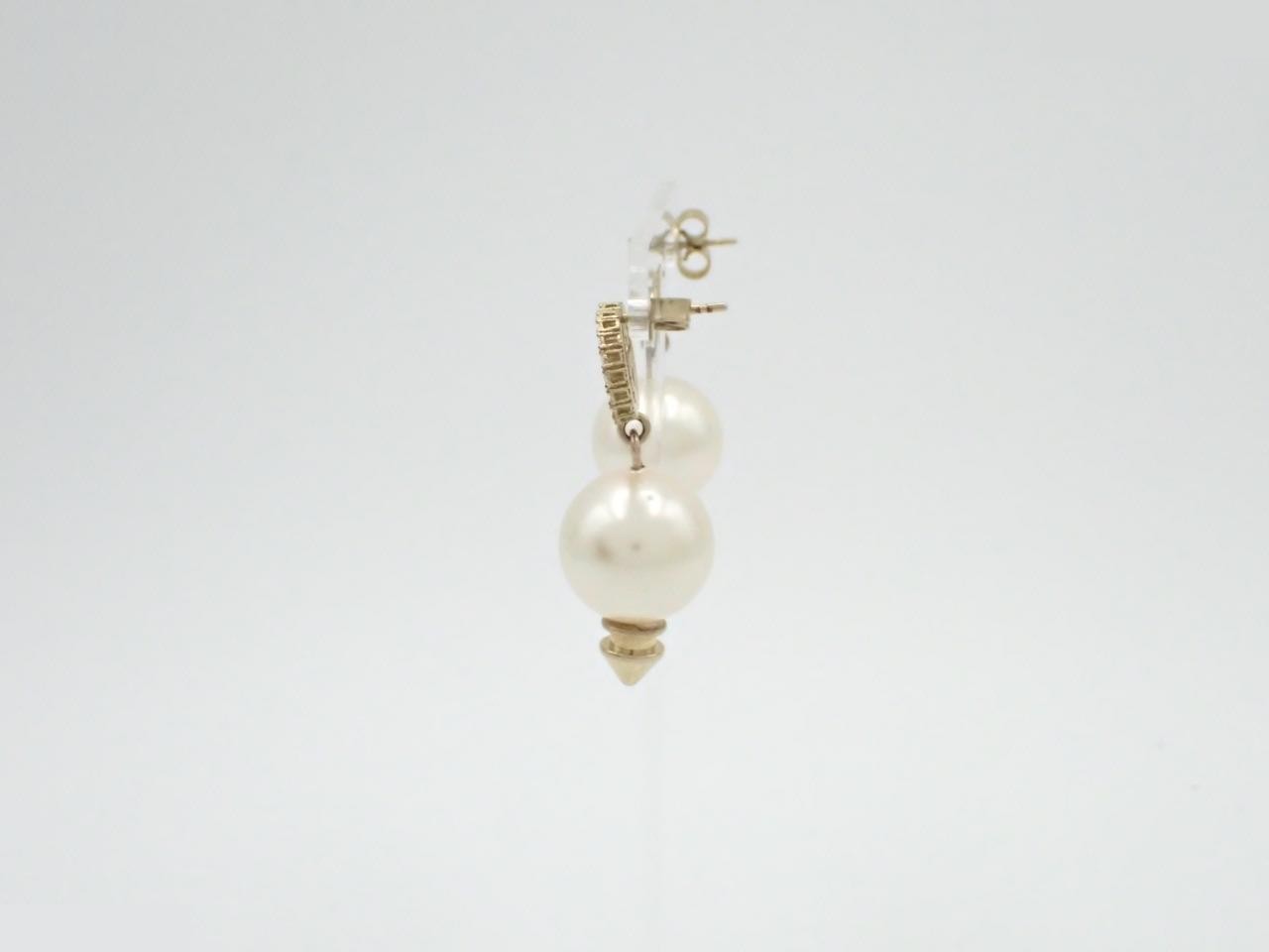 GG Rhinestone Pearl Earrings (2 pieces) with Box — view 3