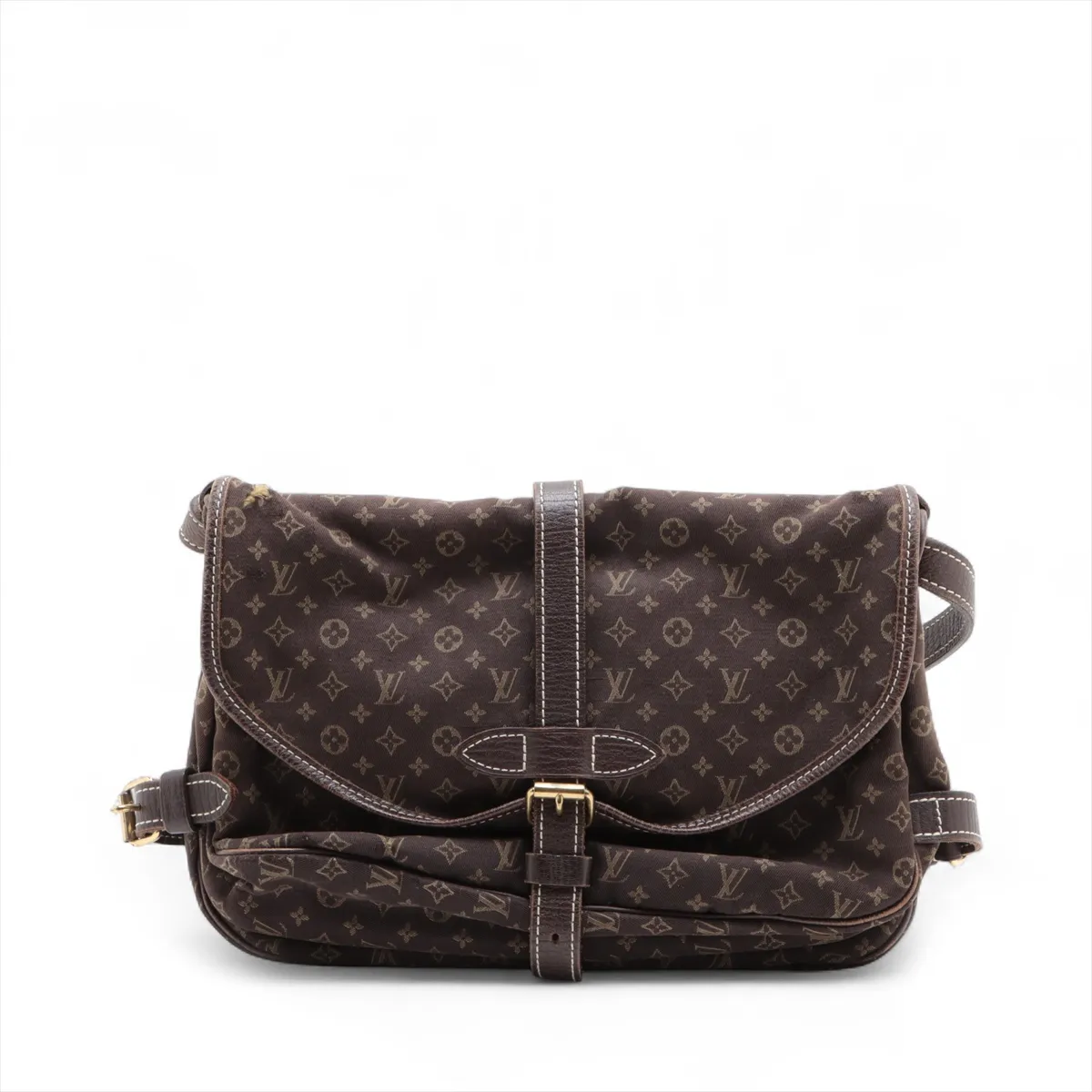 Monogram Mini Lin Saumur 30 M95227 MB1067 Brown — view 2