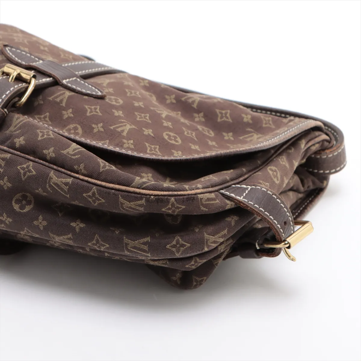 Monogram Mini Lin Saumur 30 M95227 MB1067 Brown — view 3