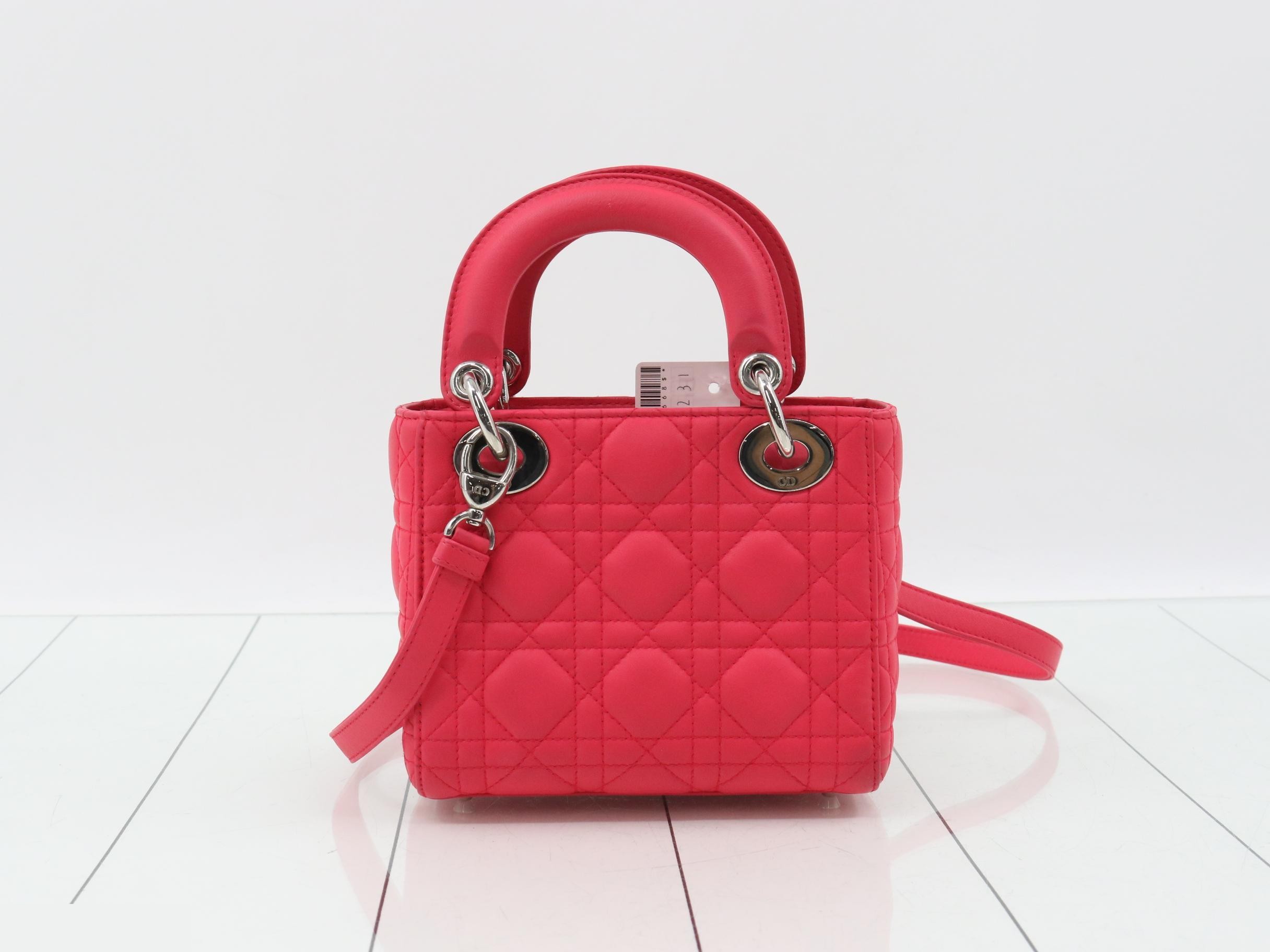 Lady Dior Canage Lamb 2-Way Shoulder/Handbag — view 2