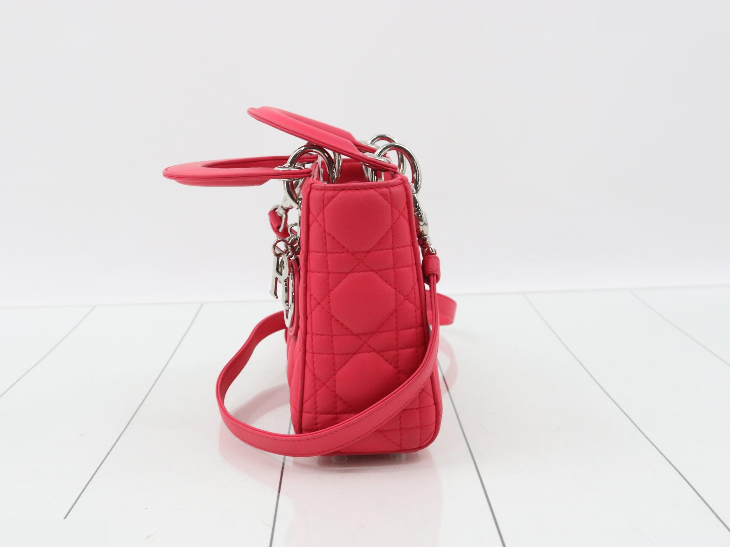 Lady Dior Canage Lamb 2-Way Shoulder/Handbag — view 3