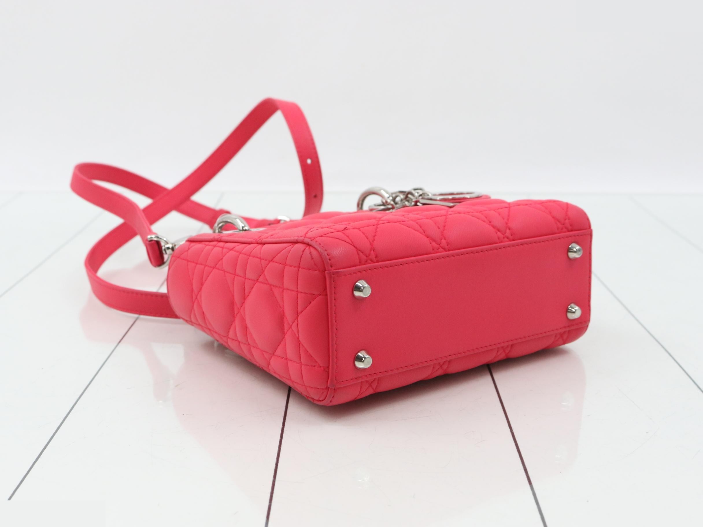 Lady Dior Canage Lamb 2-Way Shoulder/Handbag — view 5