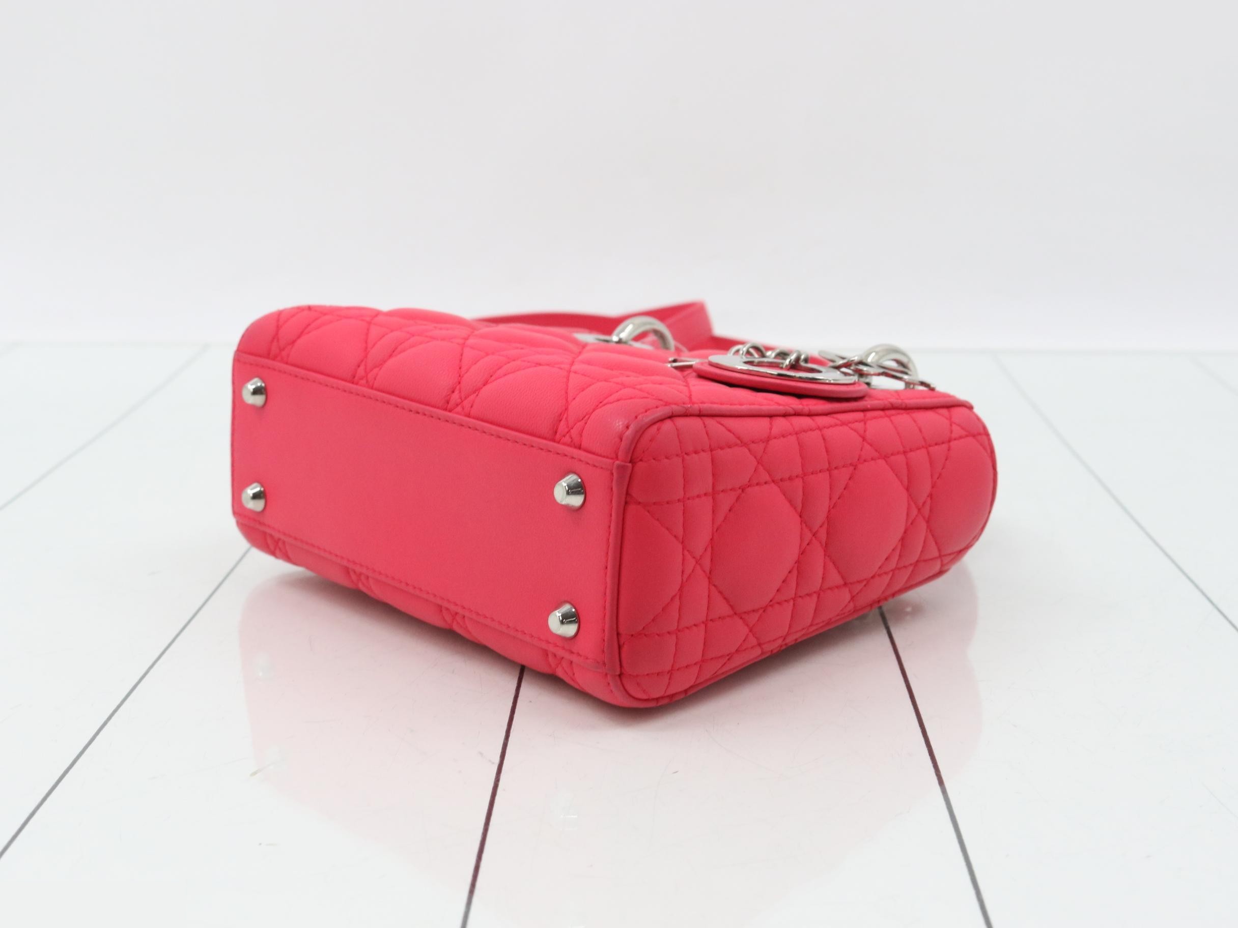 Lady Dior Canage Lamb 2-Way Shoulder/Handbag — view 6