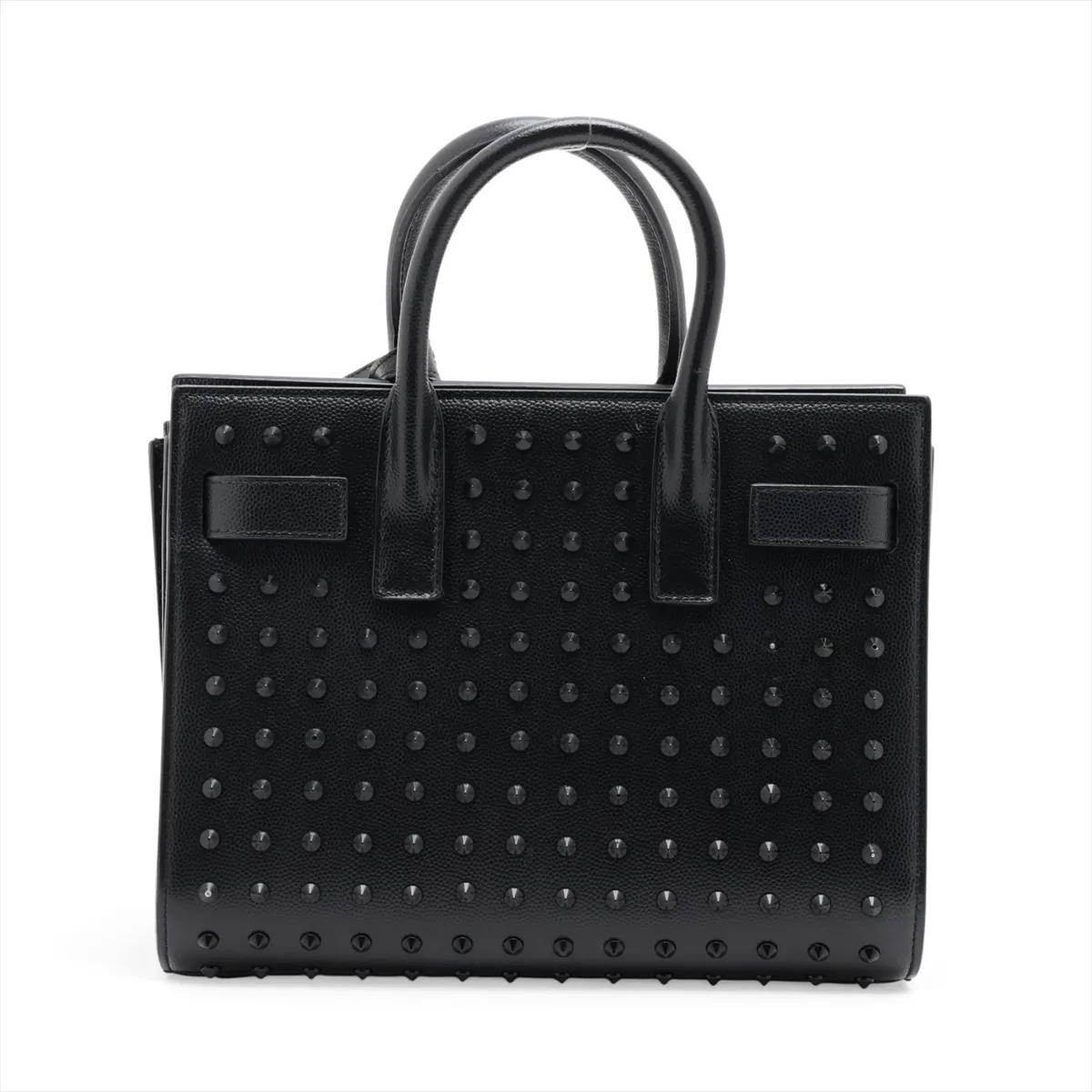 Sac de Jour Leather x Studs 2-Way Handbag, Black 347545 — view 2