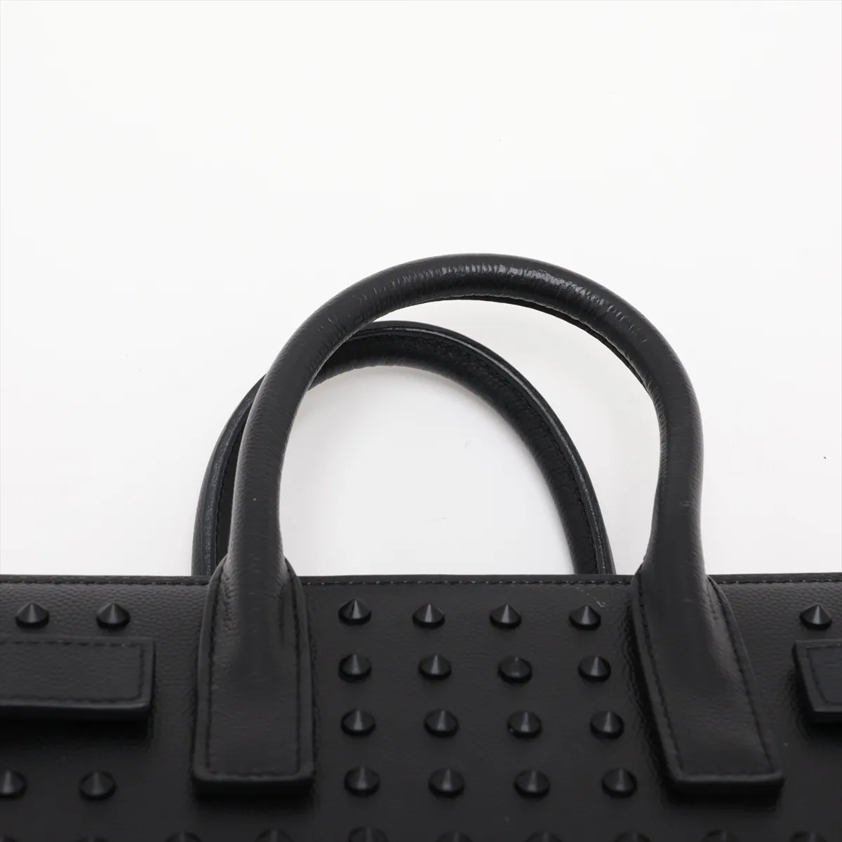 Sac de Jour Leather x Studs 2-Way Handbag, Black 347545 — view 6