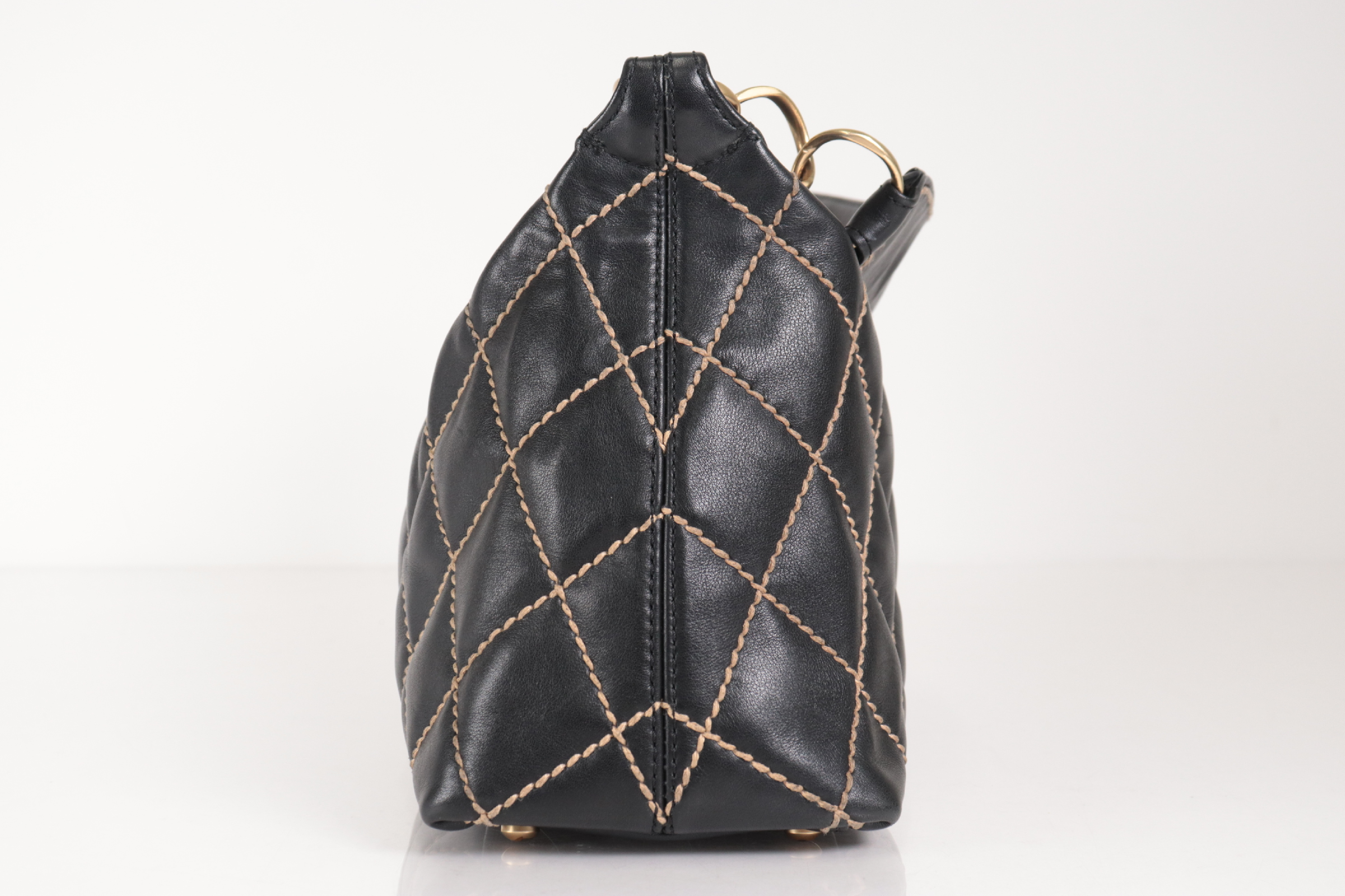 Wild Stitch Calfskin One-Shoulder Bag (Series 8) — view 3