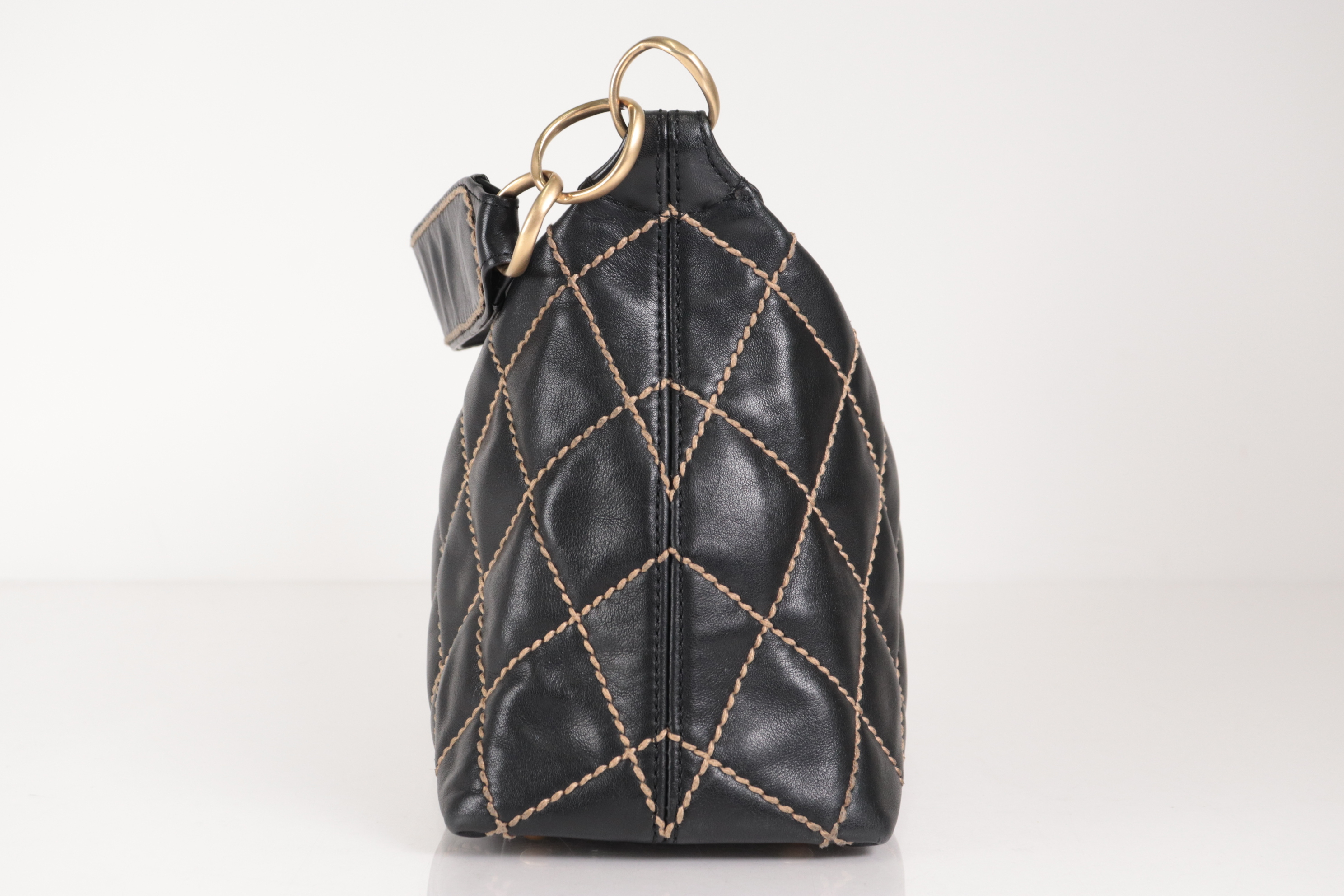 Wild Stitch Calfskin One-Shoulder Bag (Series 8) — view 4