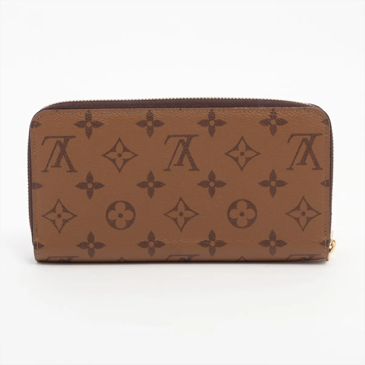 Monogram Reverse Zippy Wallet M82444 Brown Round Zip Wallet (RFID detected) — view 2
