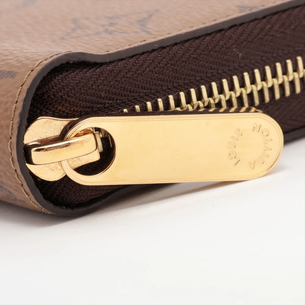 Monogram Reverse Zippy Wallet M82444 Brown Round Zip Wallet (RFID detected) — view 12