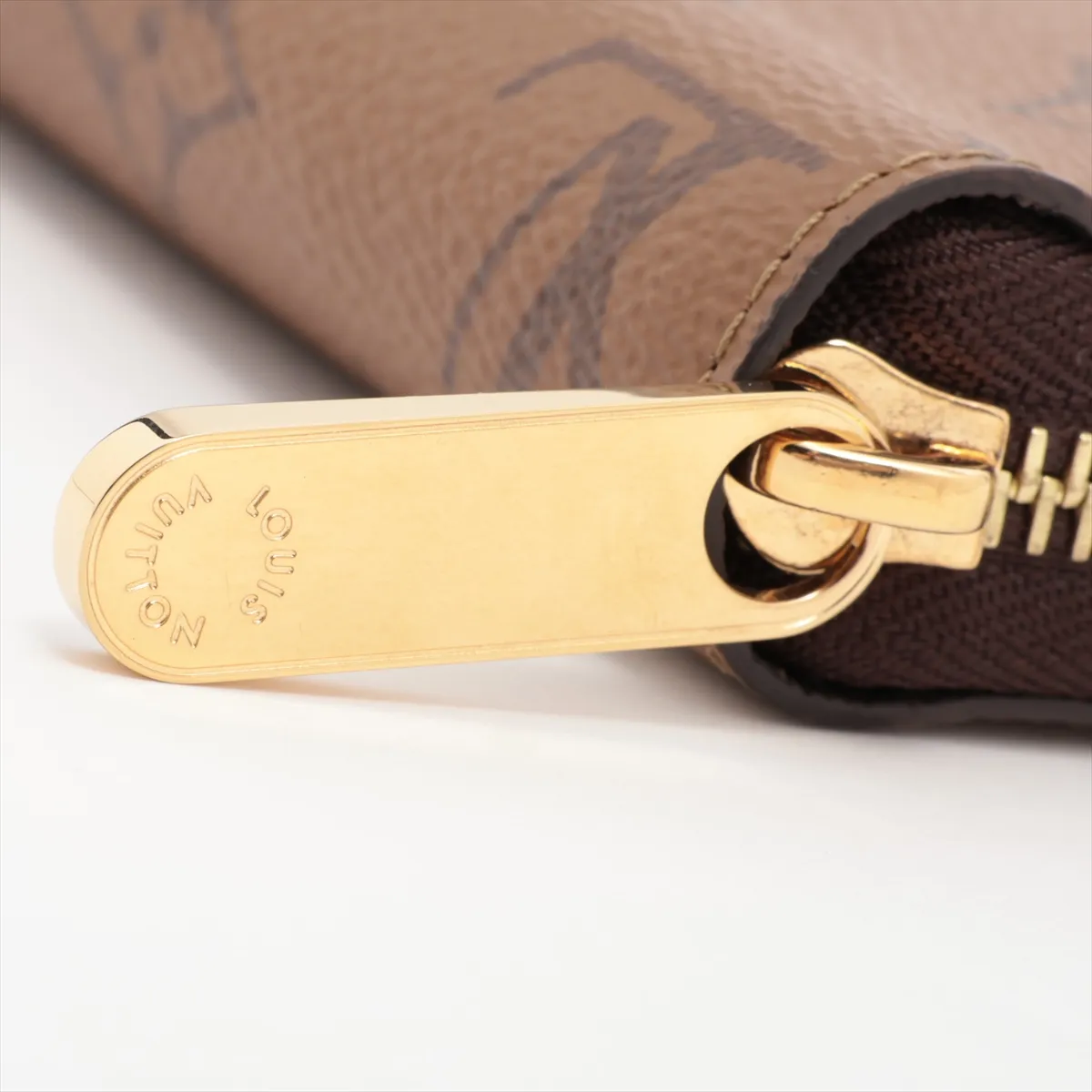 Monogram Reverse Zippy Wallet M82444 Brown Round Zip Wallet (RFID detected) — view 13