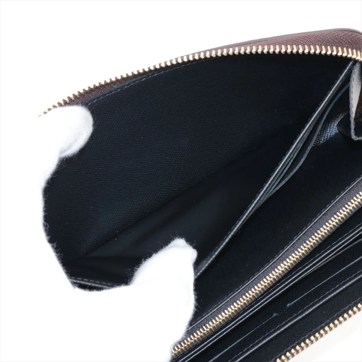 Monogram Reverse Zippy Wallet M82444 Brown Round Zip Wallet (RFID detected) — view 4
