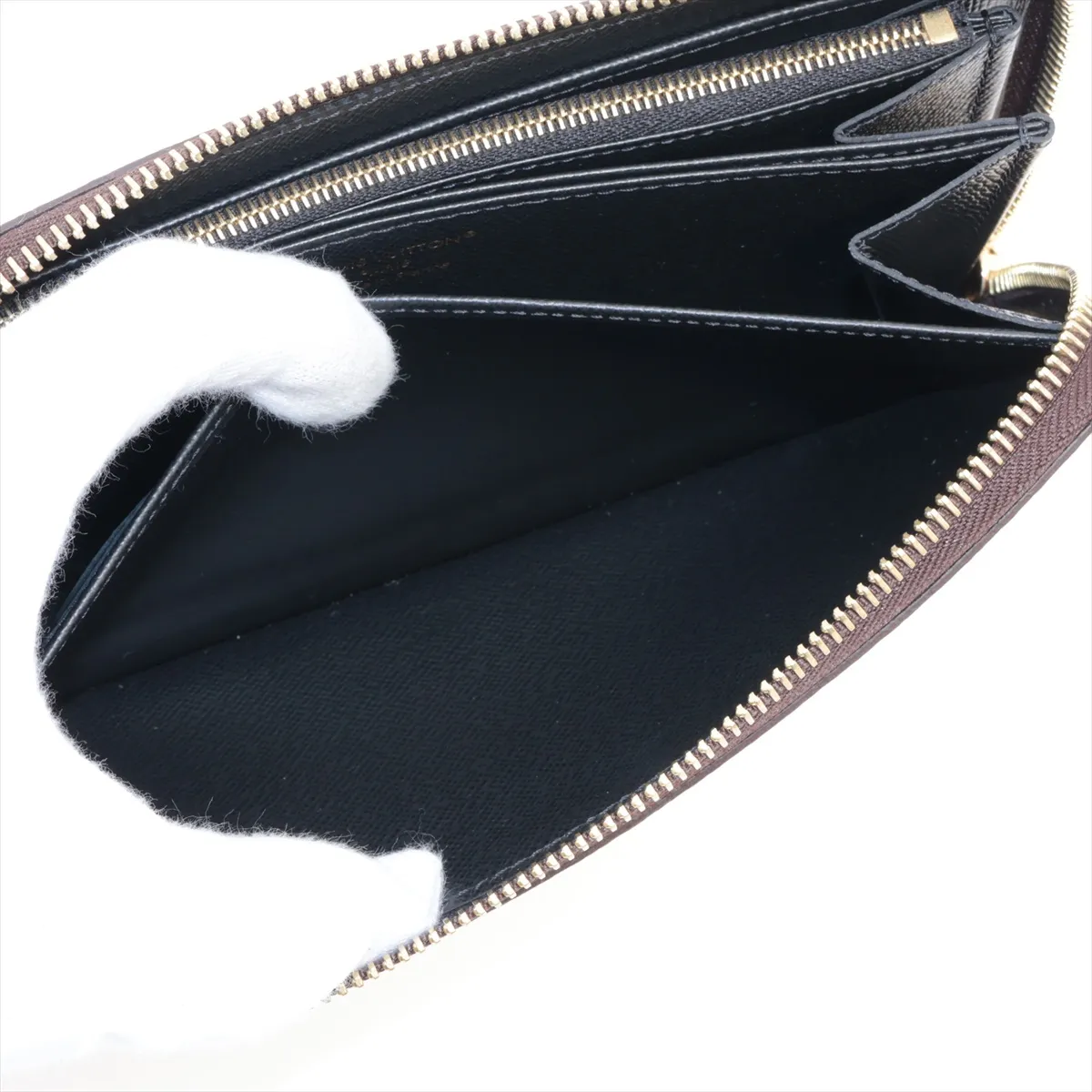 Monogram Reverse Zippy Wallet M82444 Brown Round Zip Wallet (RFID detected) — view 7