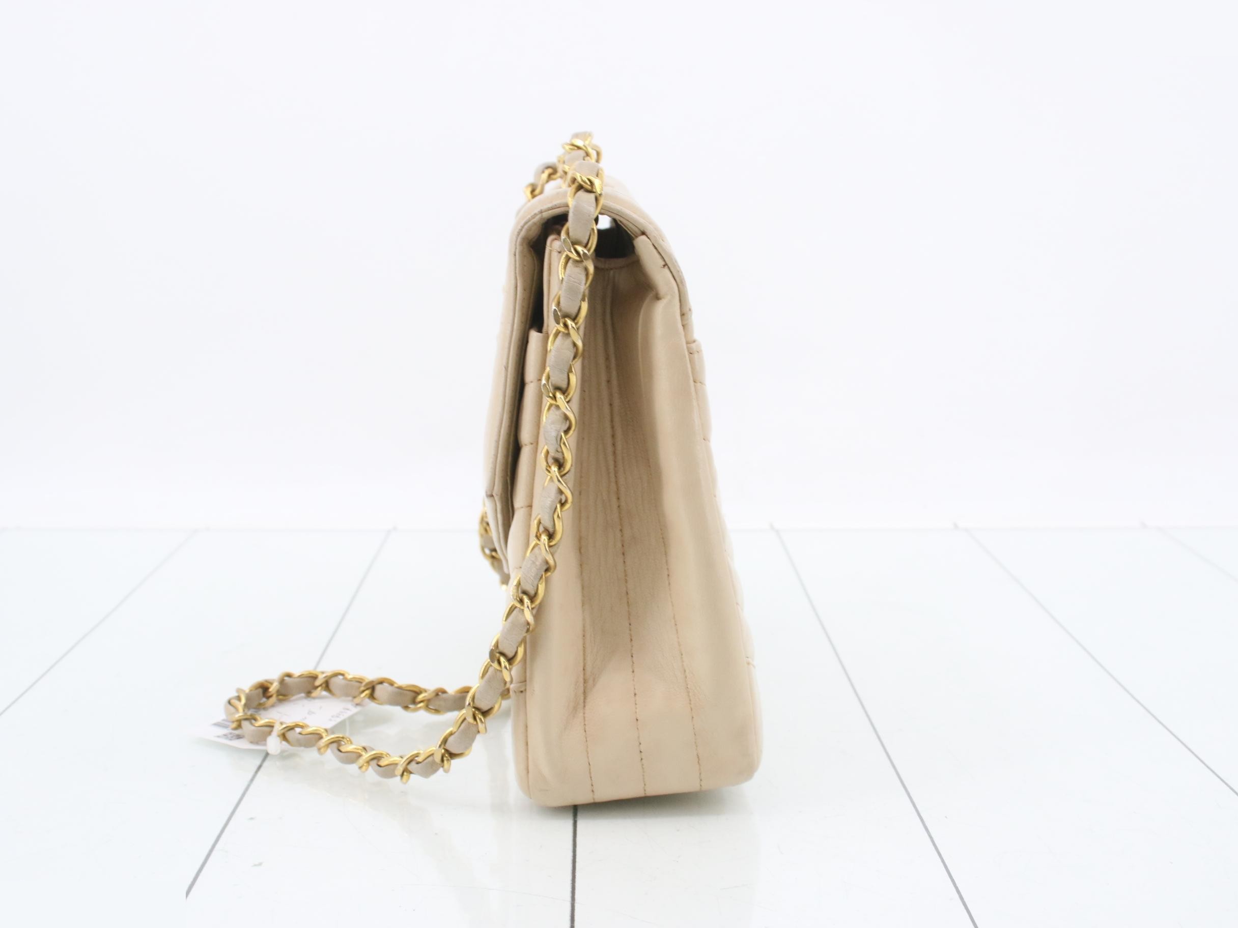 Chevron Gold Hardware Shoulder Bag — view 3