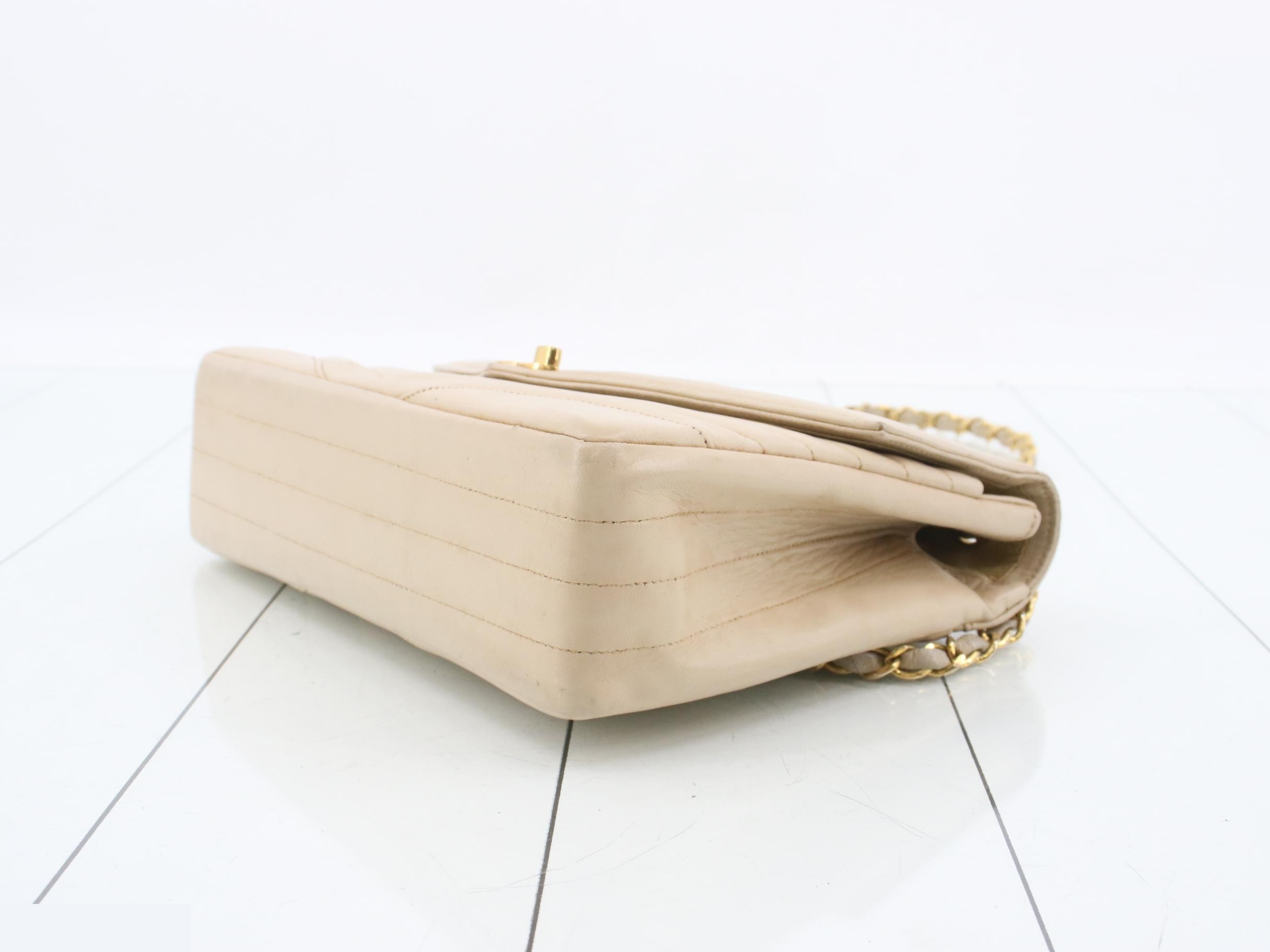 Chevron Gold Hardware Shoulder Bag — view 6
