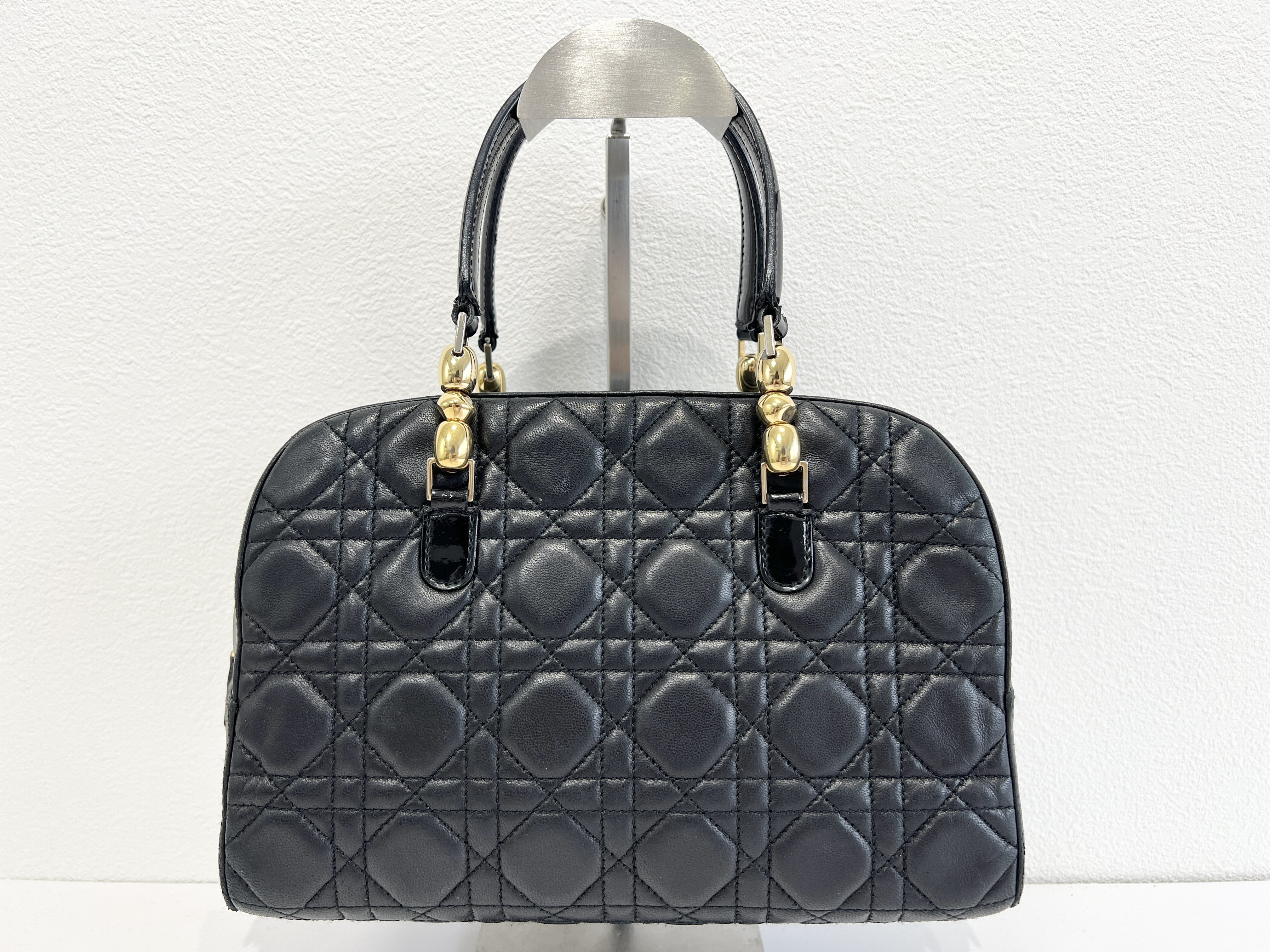 Cannage Maris Pearl Leather Boston Bag Handbag — view 2