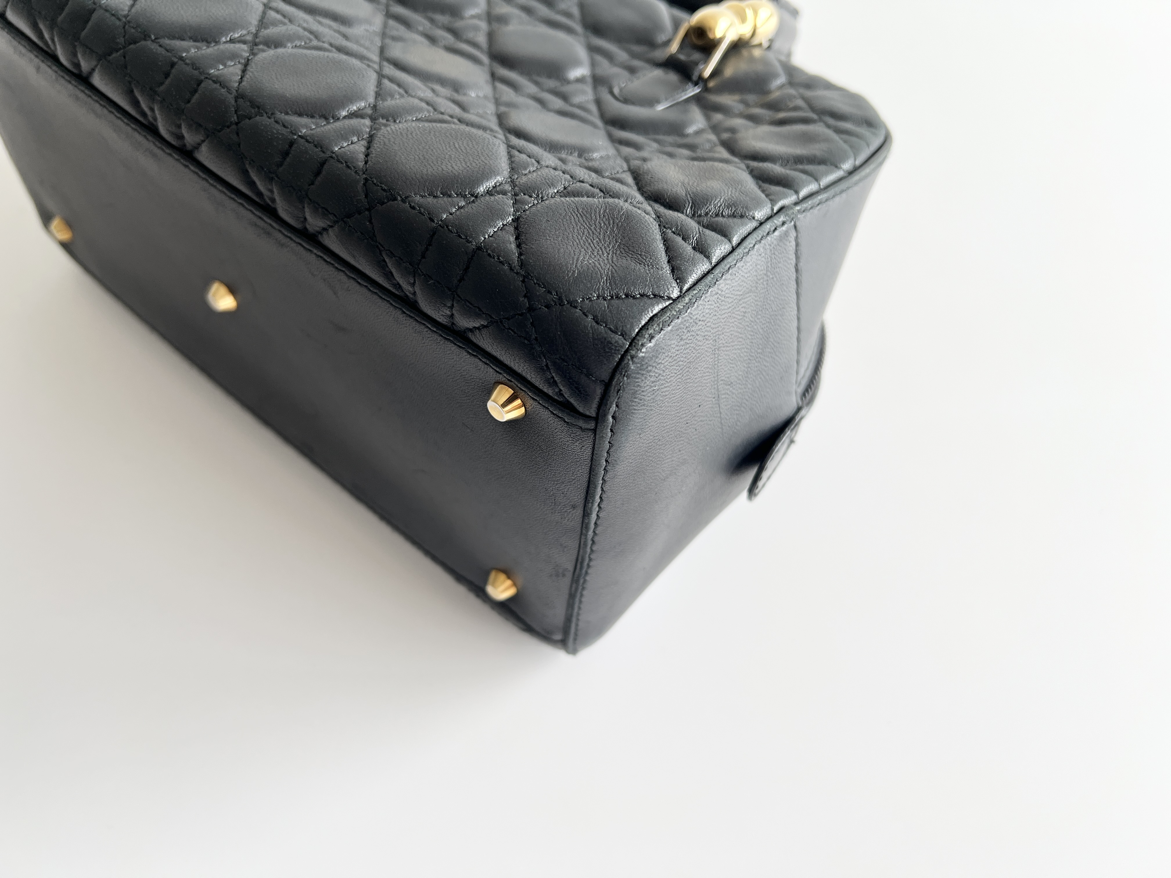Cannage Maris Pearl Leather Boston Bag Handbag — view 11
