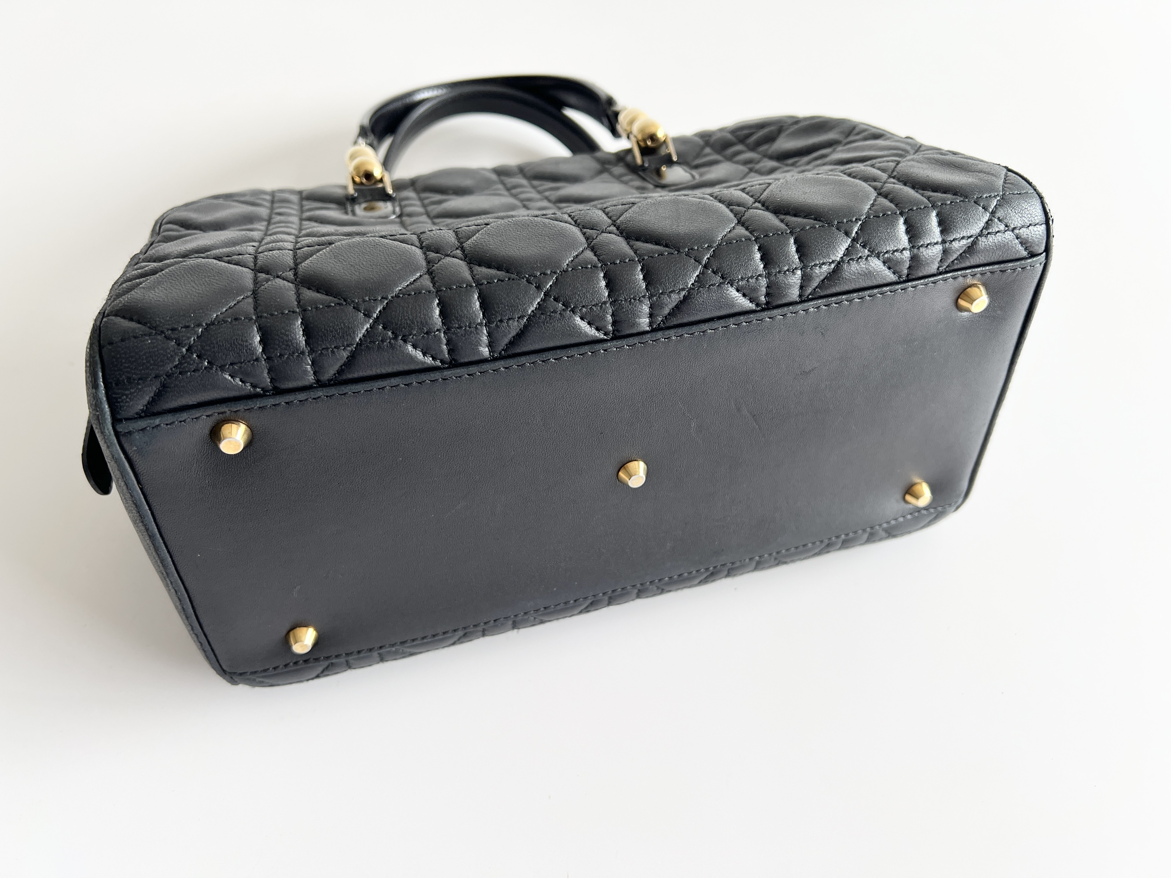 Cannage Maris Pearl Leather Boston Bag Handbag — view 14