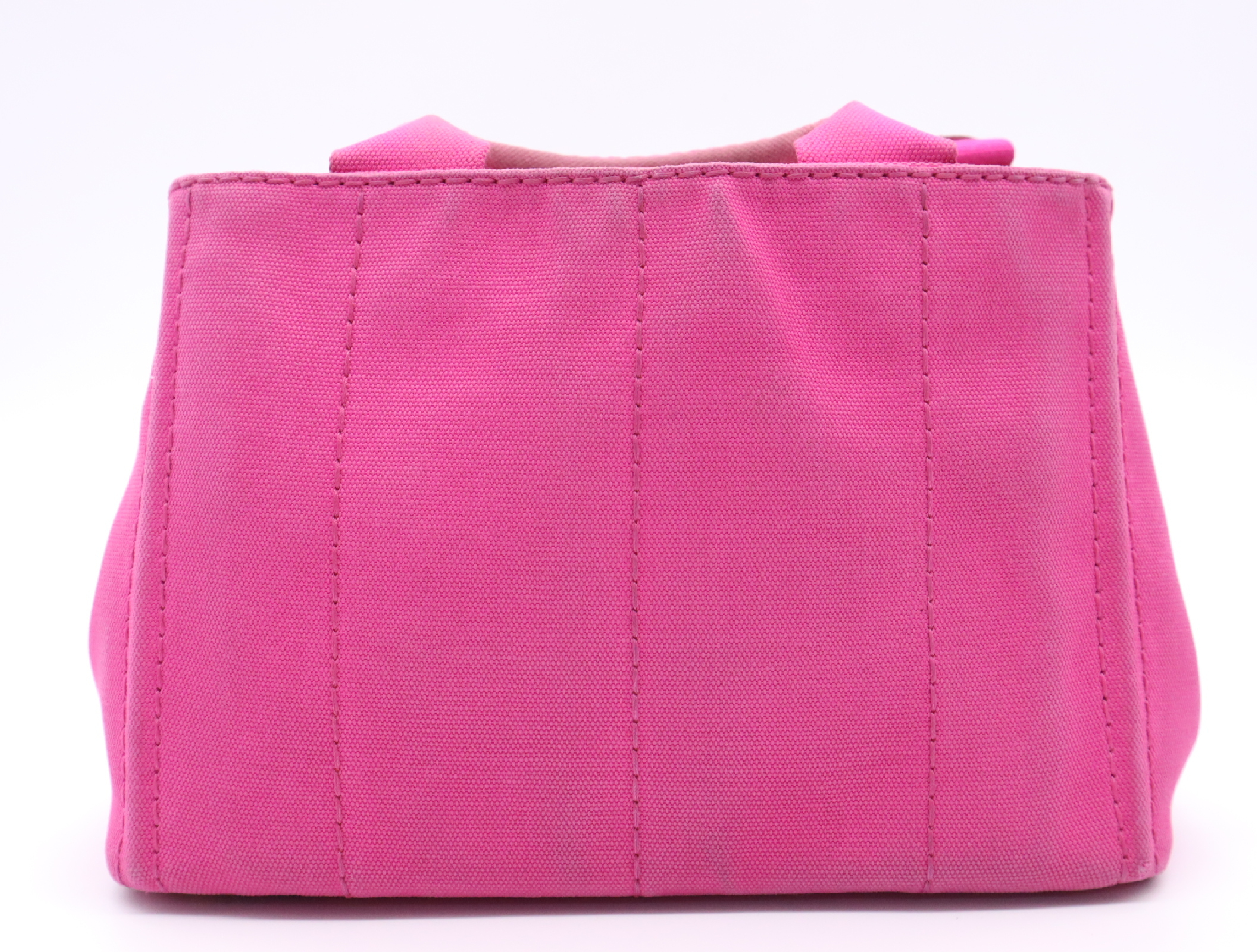 B2439G Canvas Canapa 2-Way Mini Tote Bag, Pink, with Shoulder Strap. — view 2