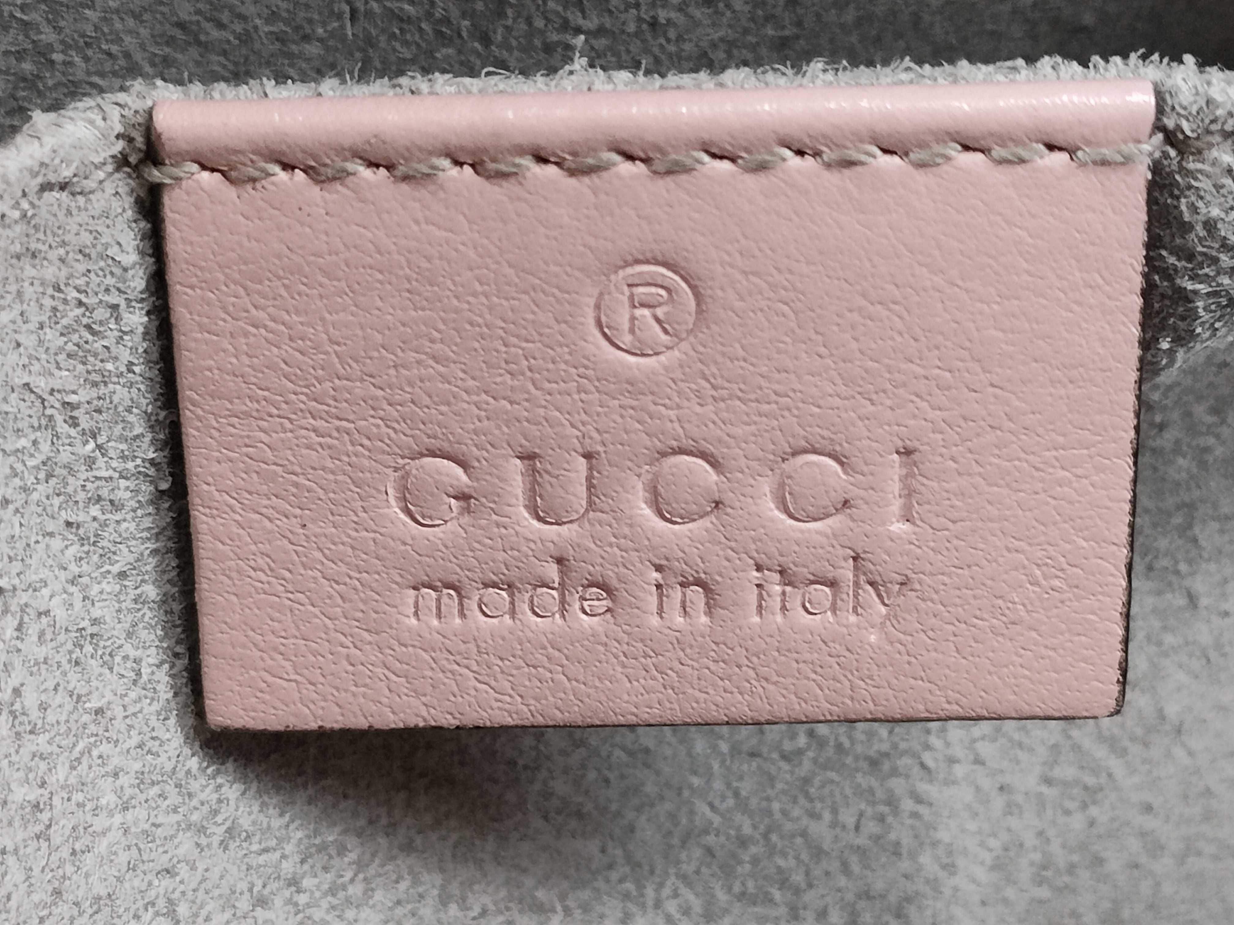 GG Marmont Leather Pink Shoulder Bag 447632 — view 12