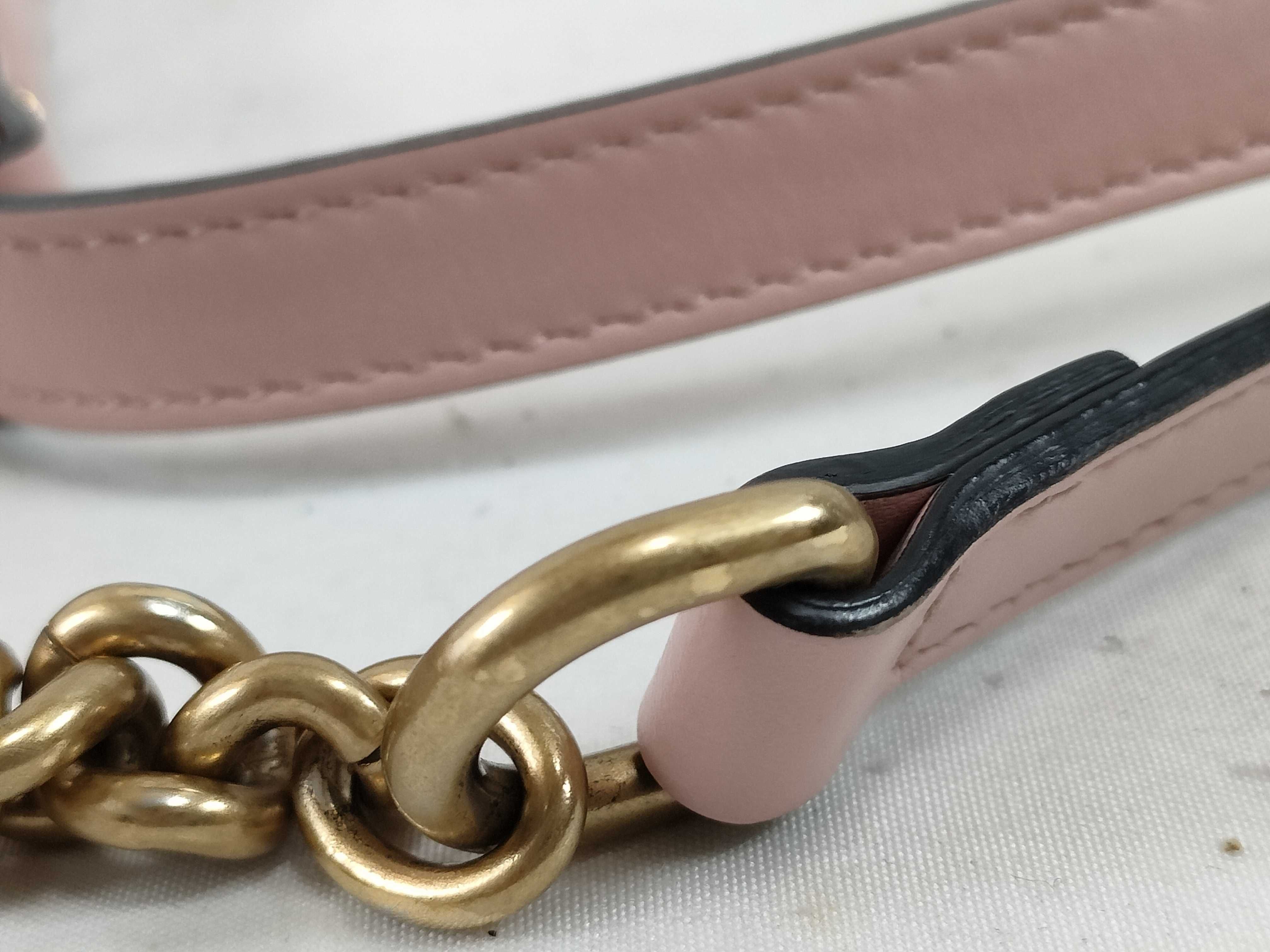 GG Marmont Leather Pink Shoulder Bag 447632 — view 4