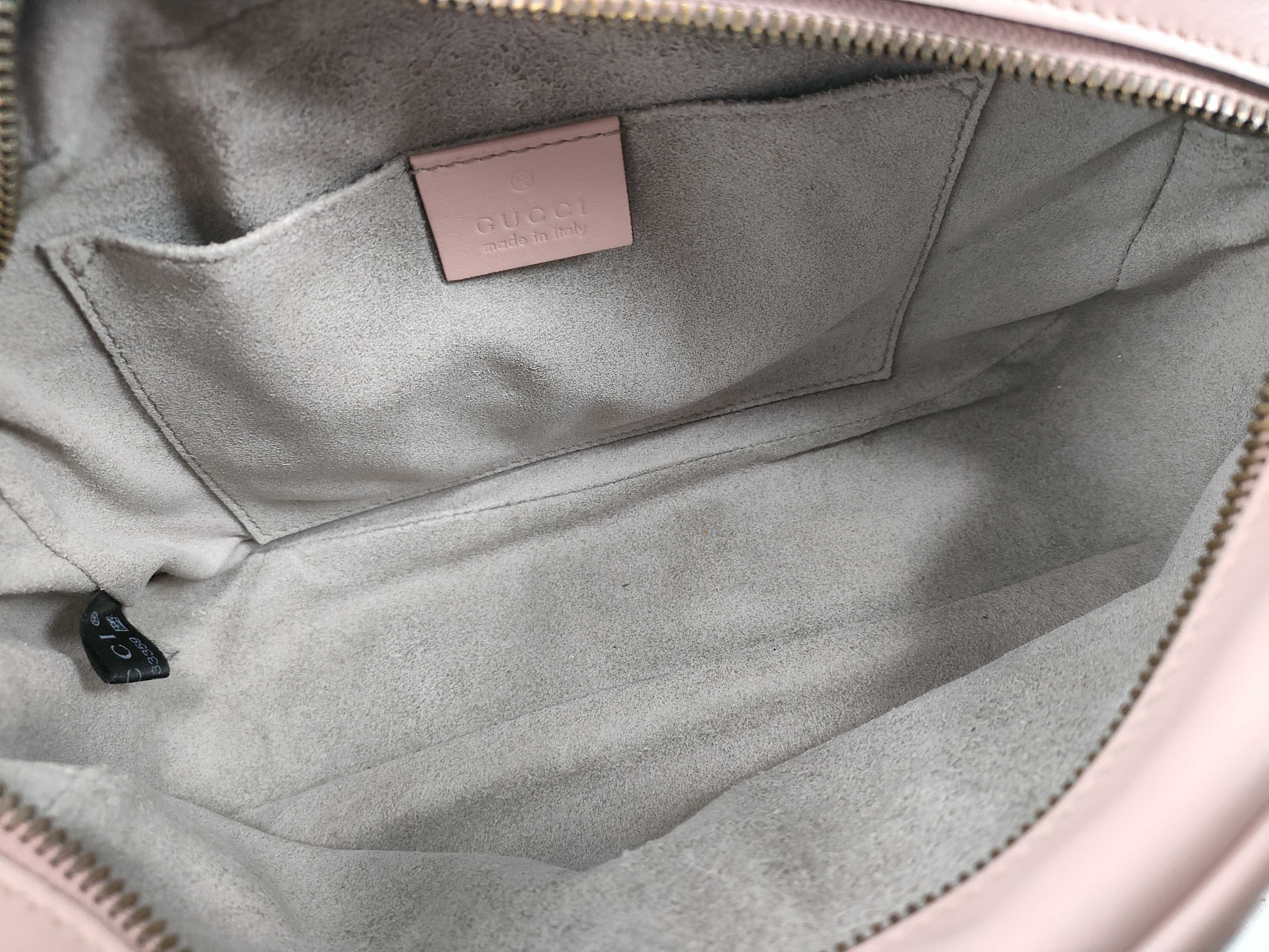 GG Marmont Leather Pink Shoulder Bag 447632 — view 10