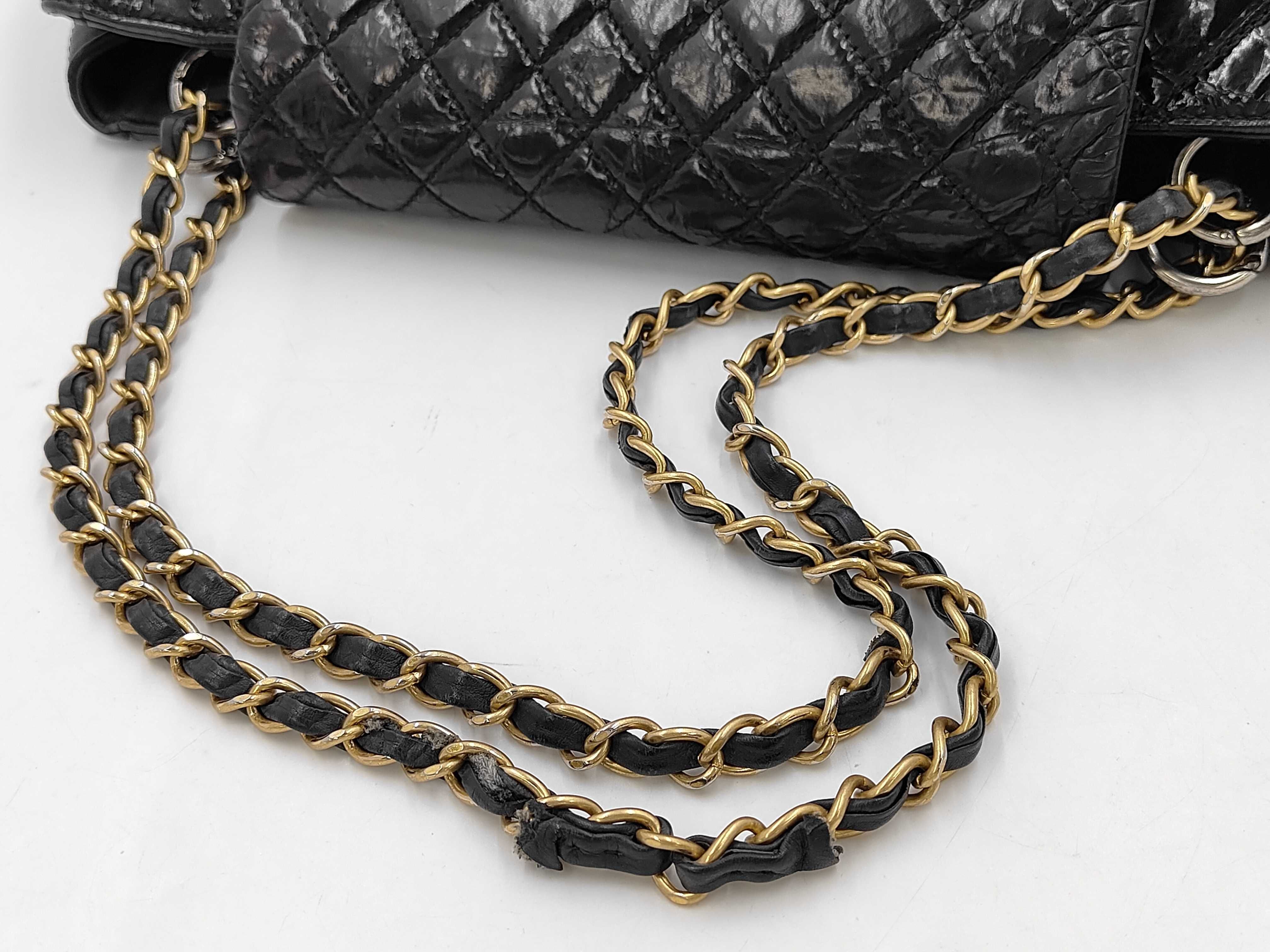 2.55 Patent Black Shoulder Bag — view 3