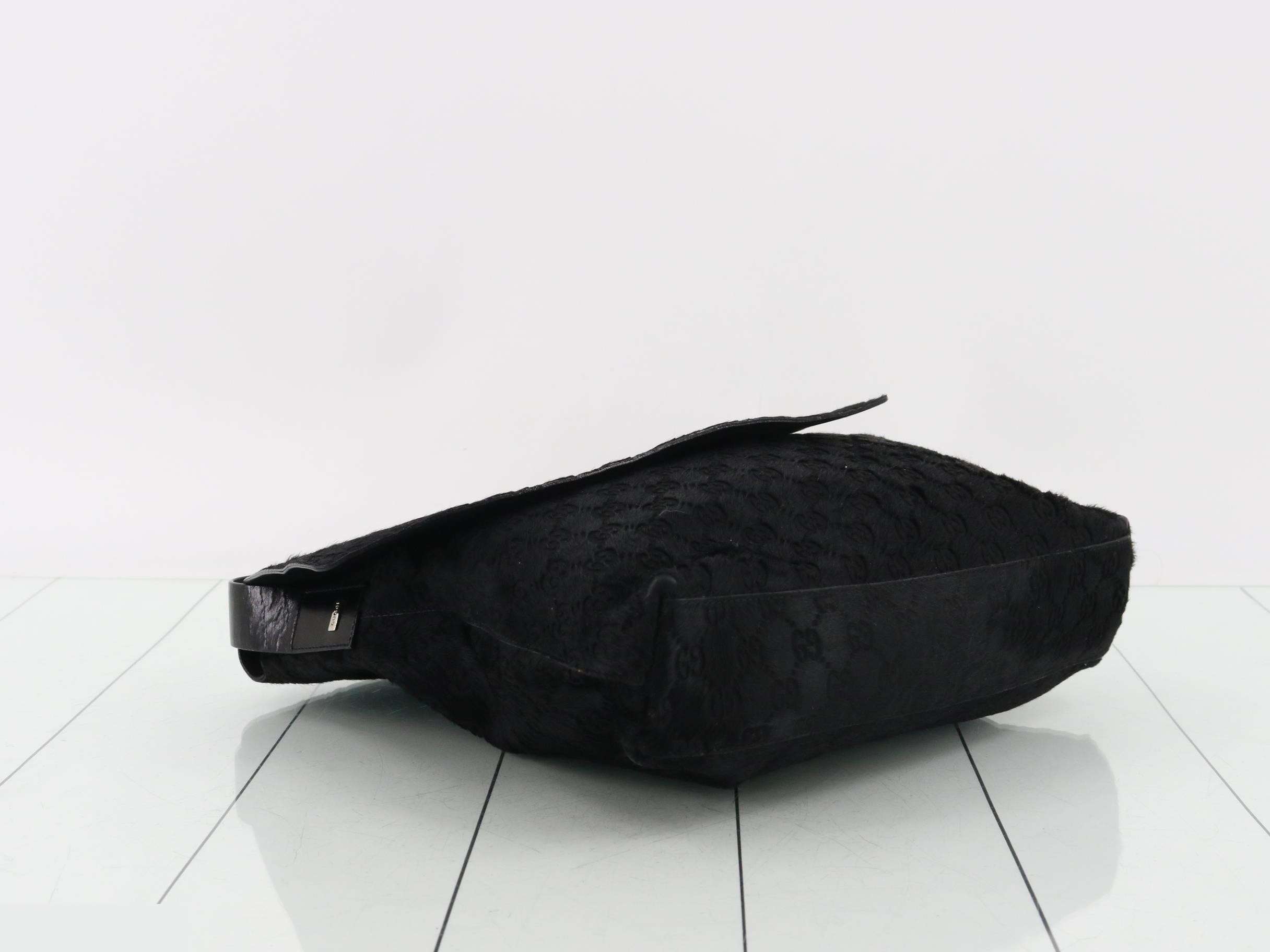 Calf hair messenger bag — view 5