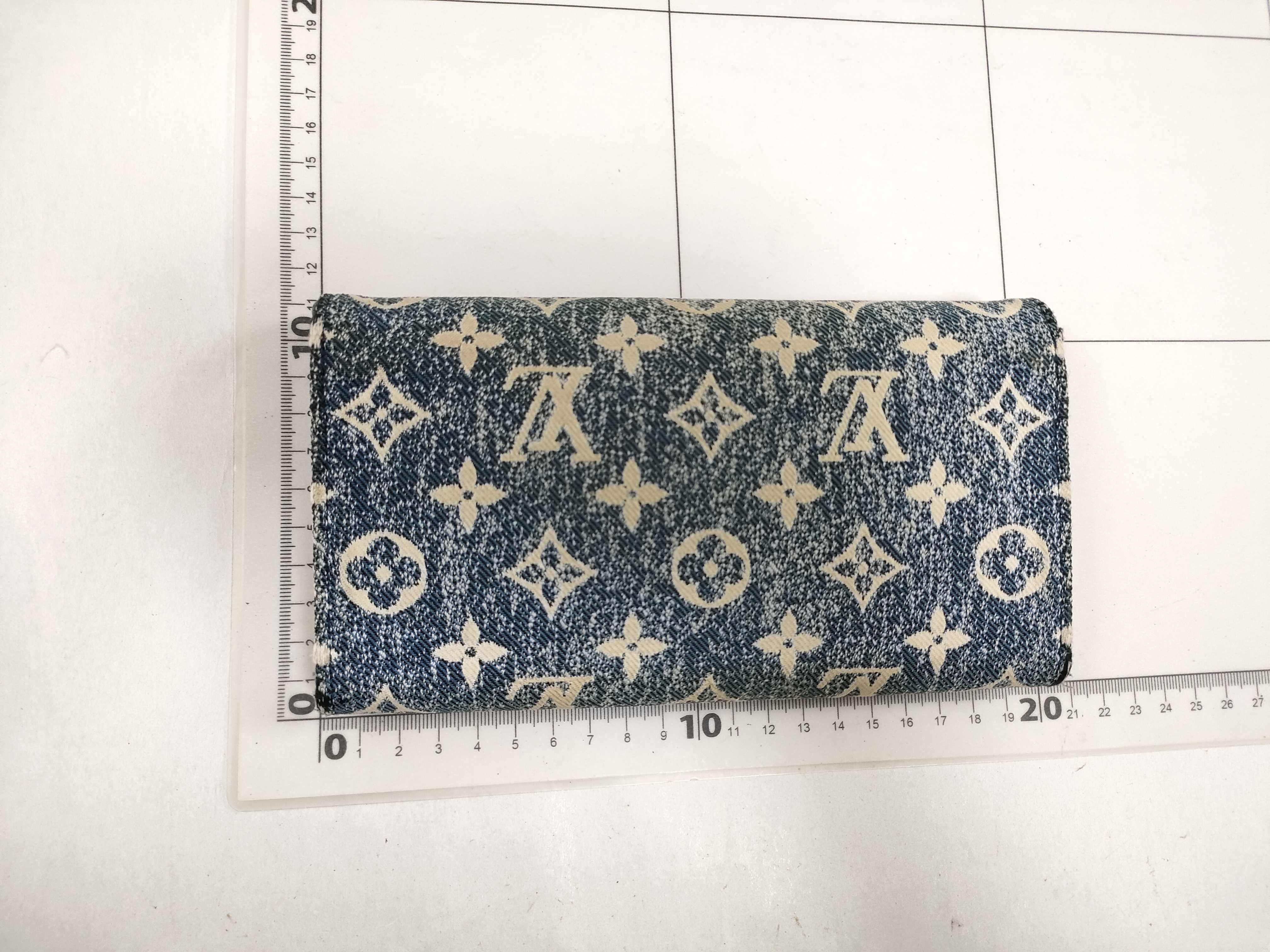 Long Wallet Monogram Jacquard Denim Wallet — view 2