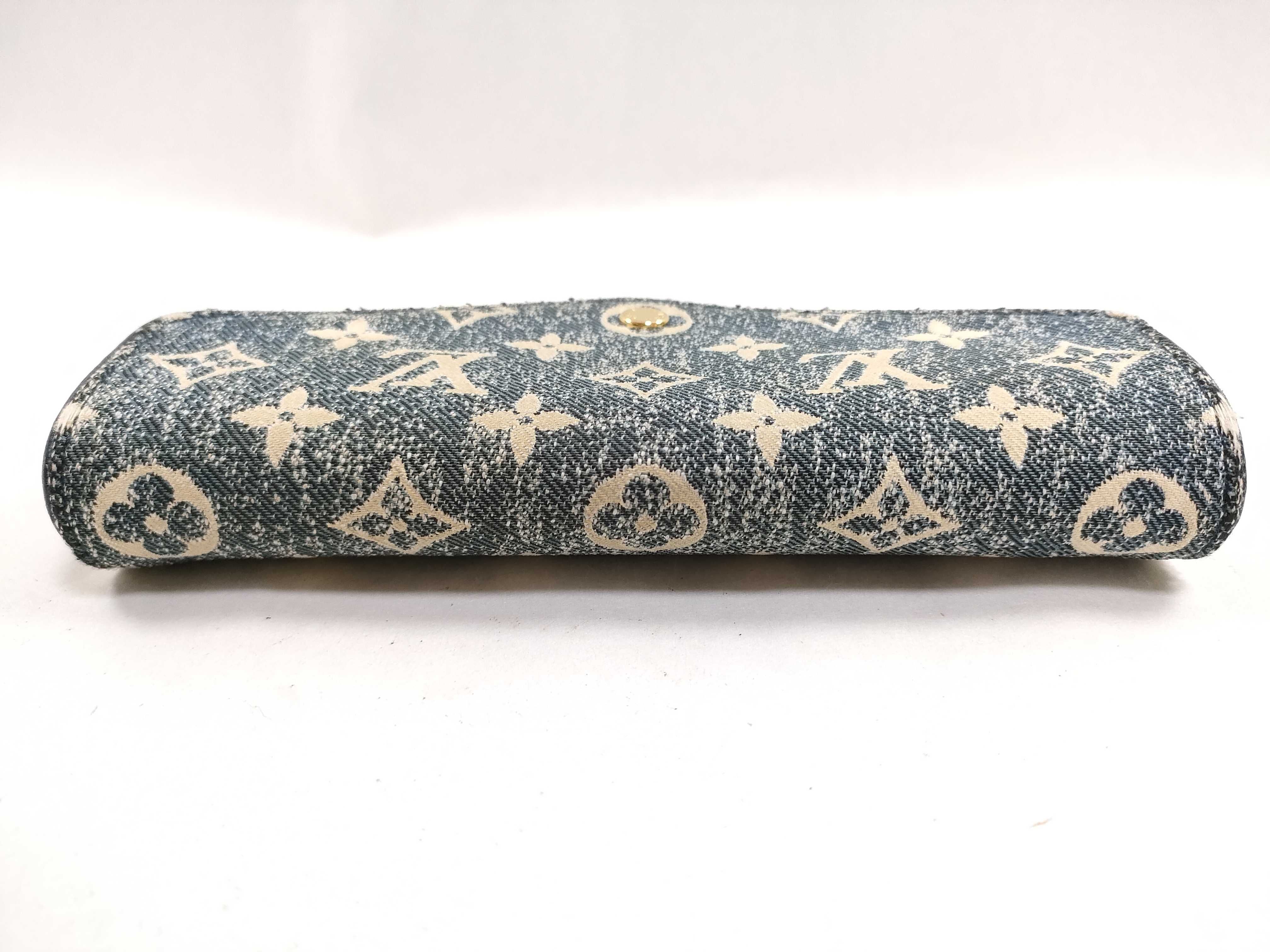 Long Wallet Monogram Jacquard Denim Wallet — view 6