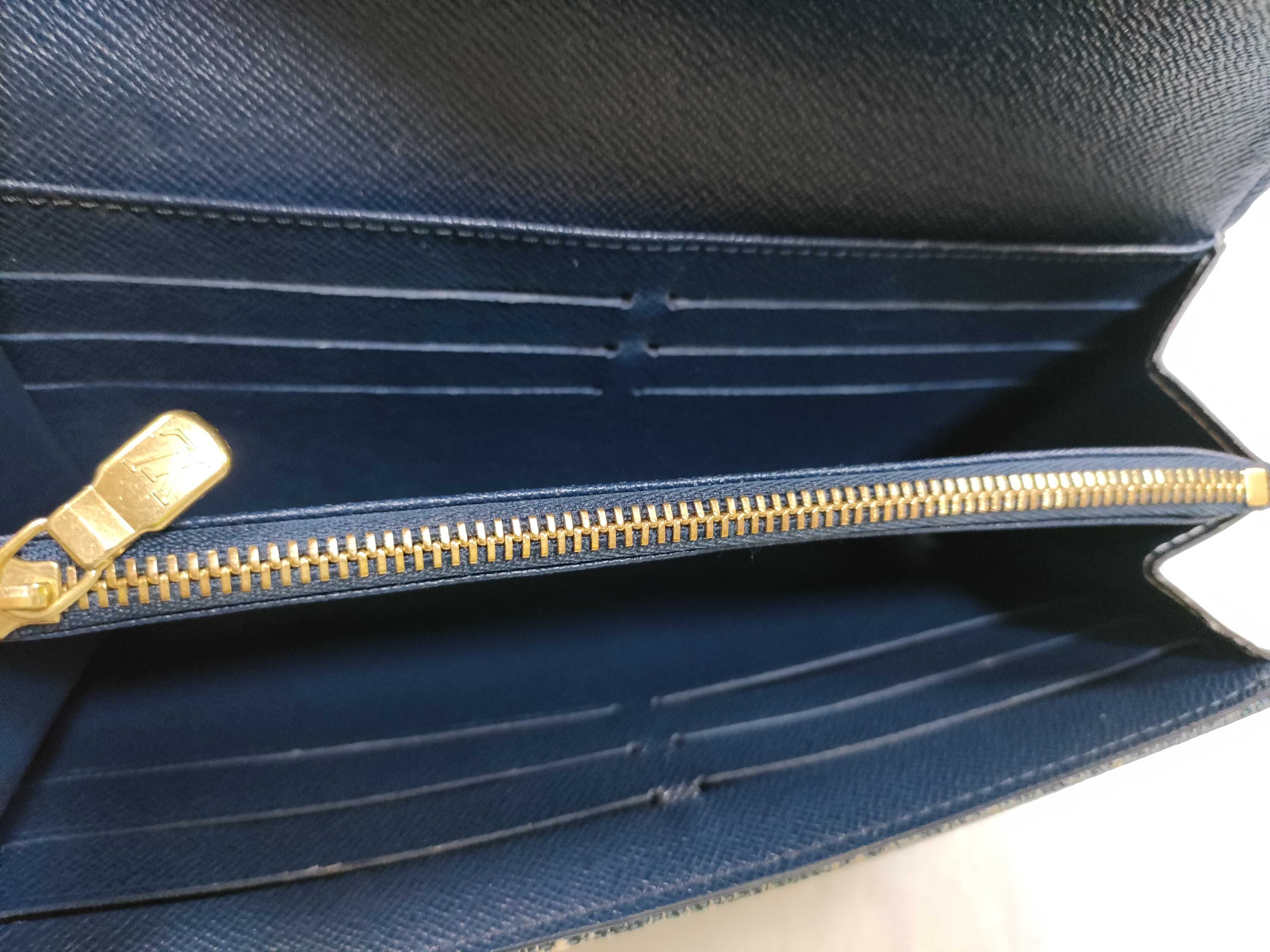Long Wallet Monogram Jacquard Denim Wallet — view 7