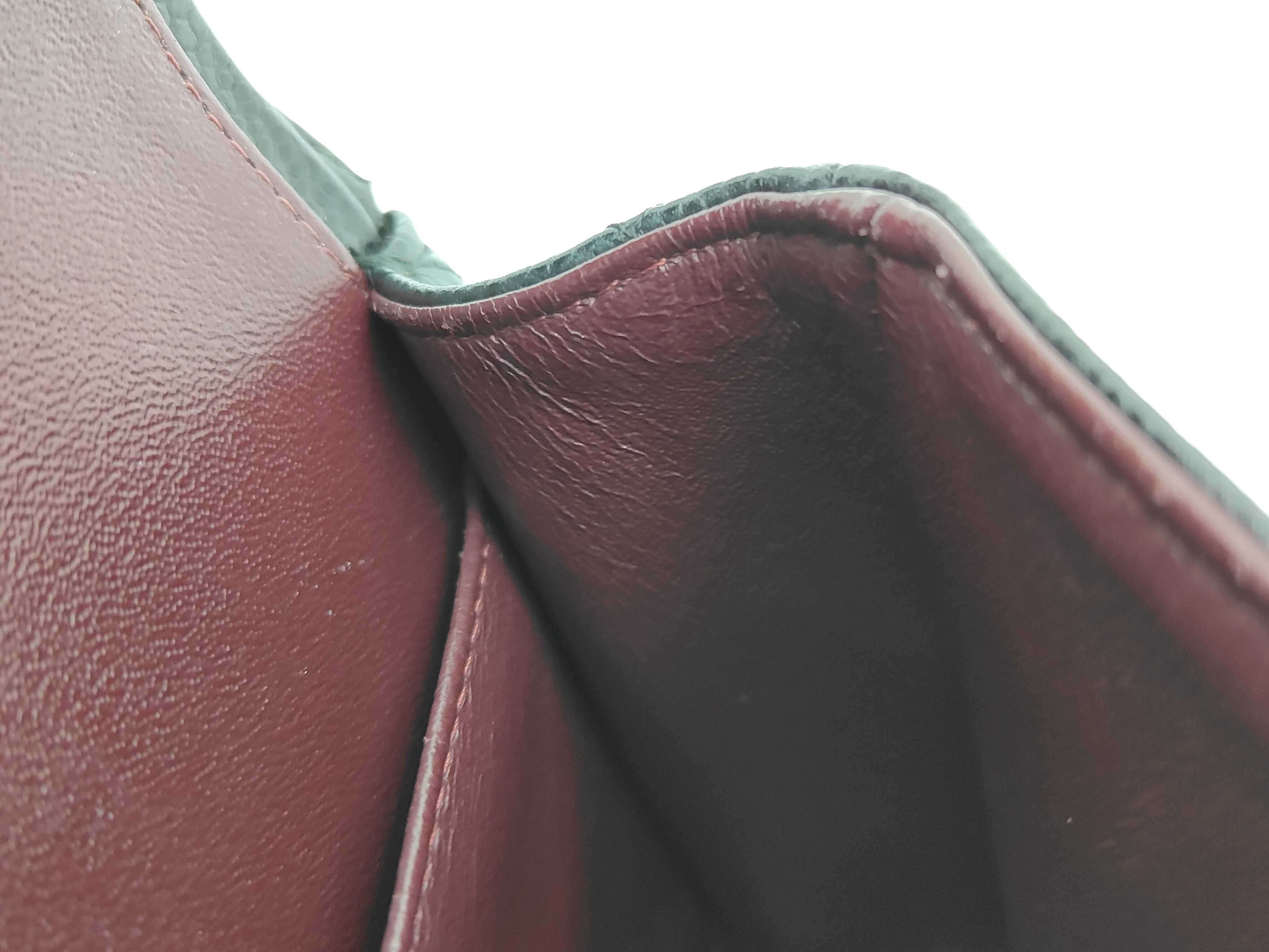 Caviar Skin Matelassé Double Flap Black Shoulder Bag — view 13