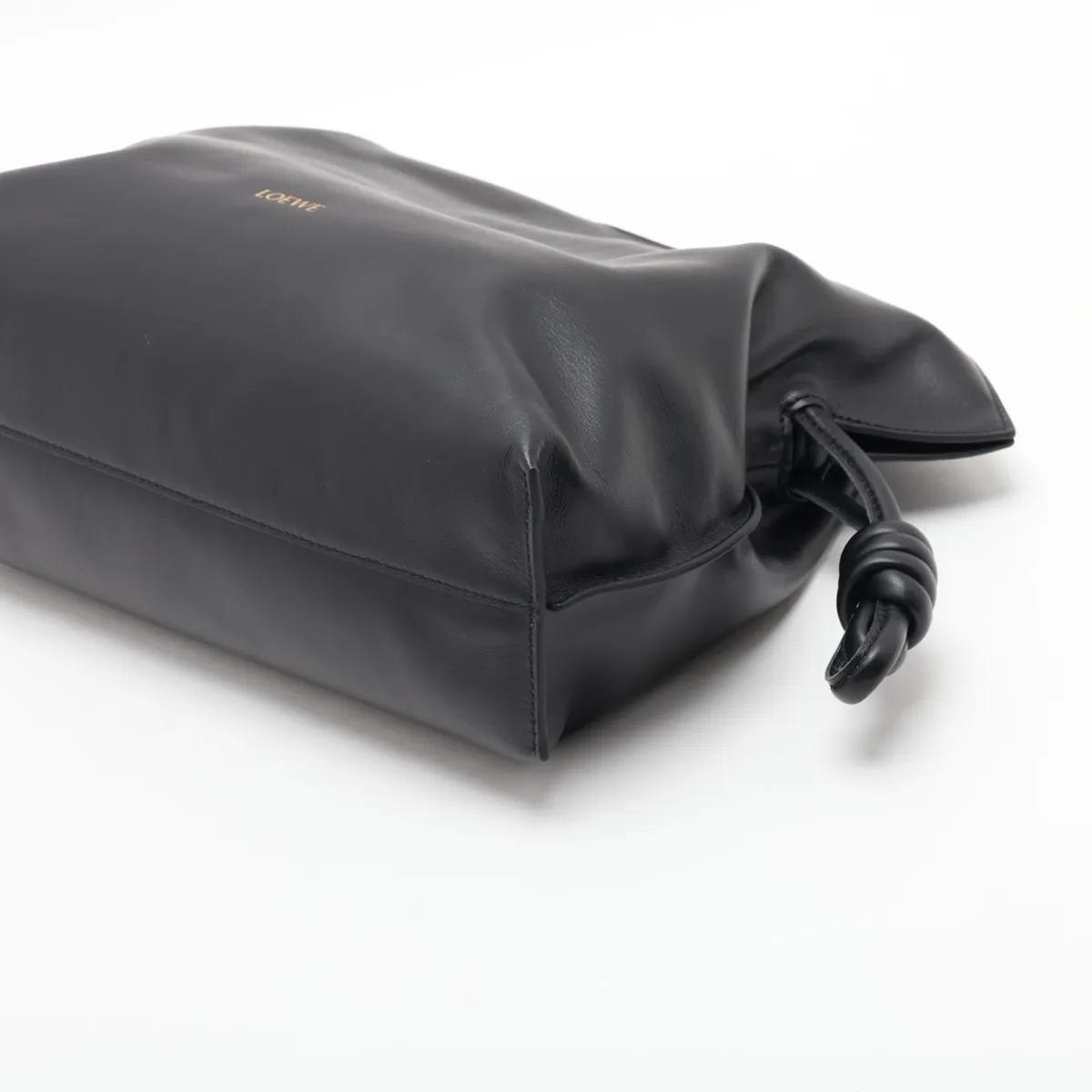 Flamenco Clutch Leather Shoulder Bag Black — view 3