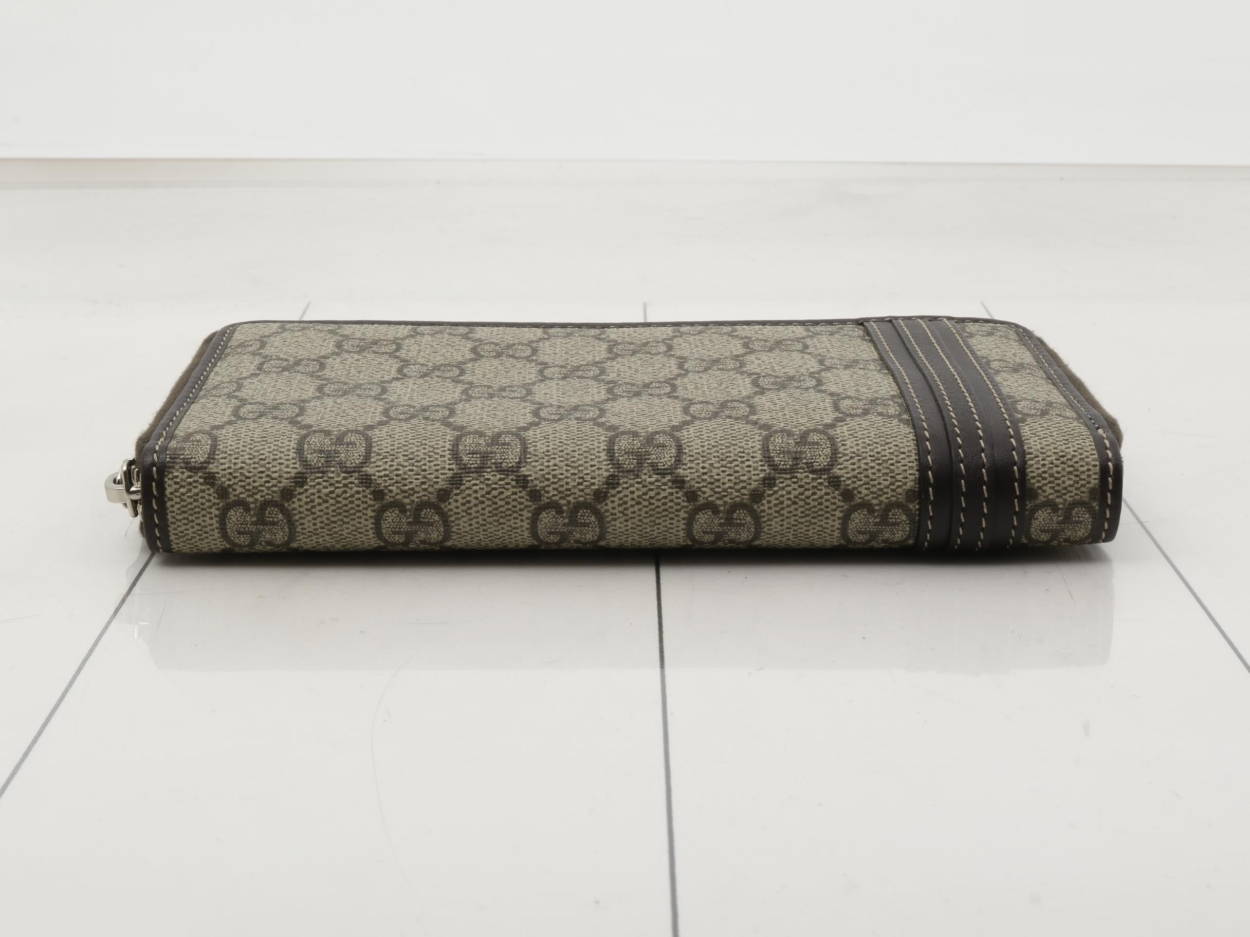 GG Supreme Round Zipper Long Wallet 308009 — view 3