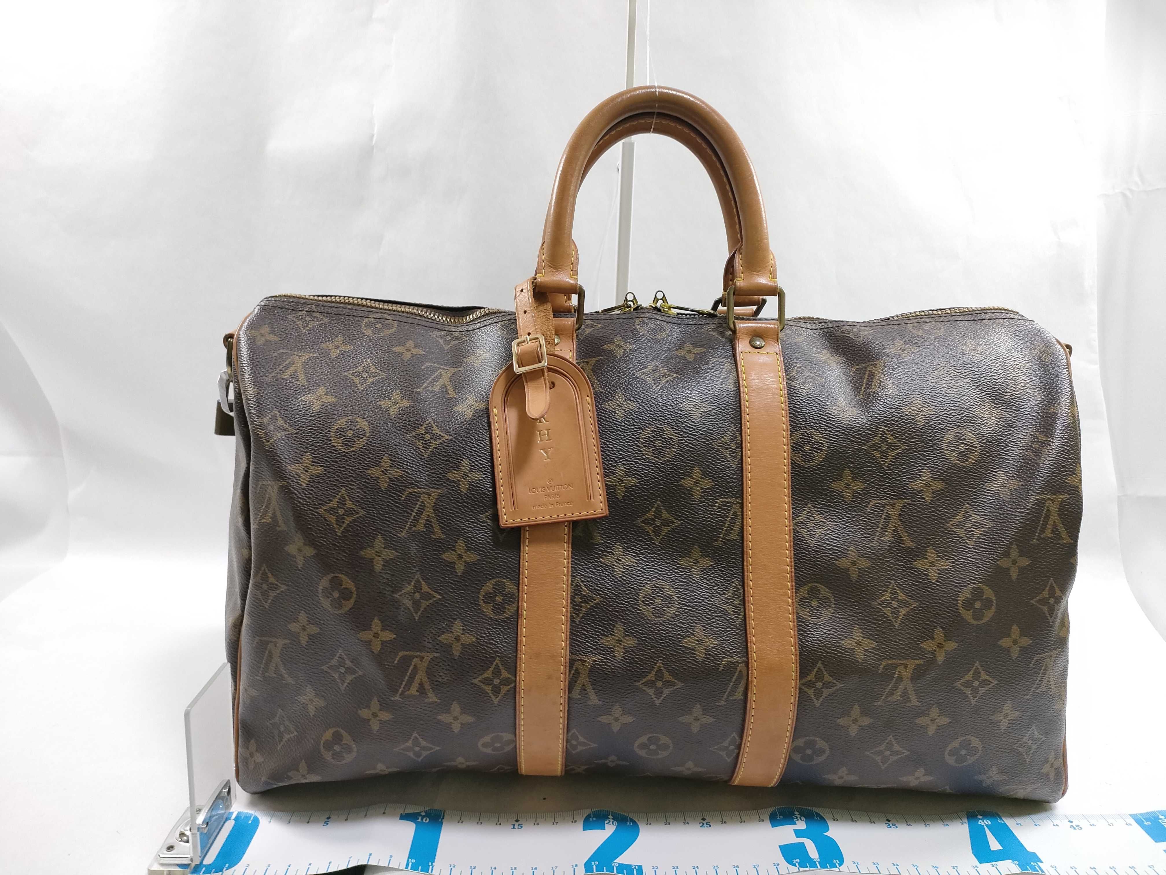 Monogram PH - Monogram Canvas Keepall Bandouillere Handbag Brown M Boston Bag — view 2