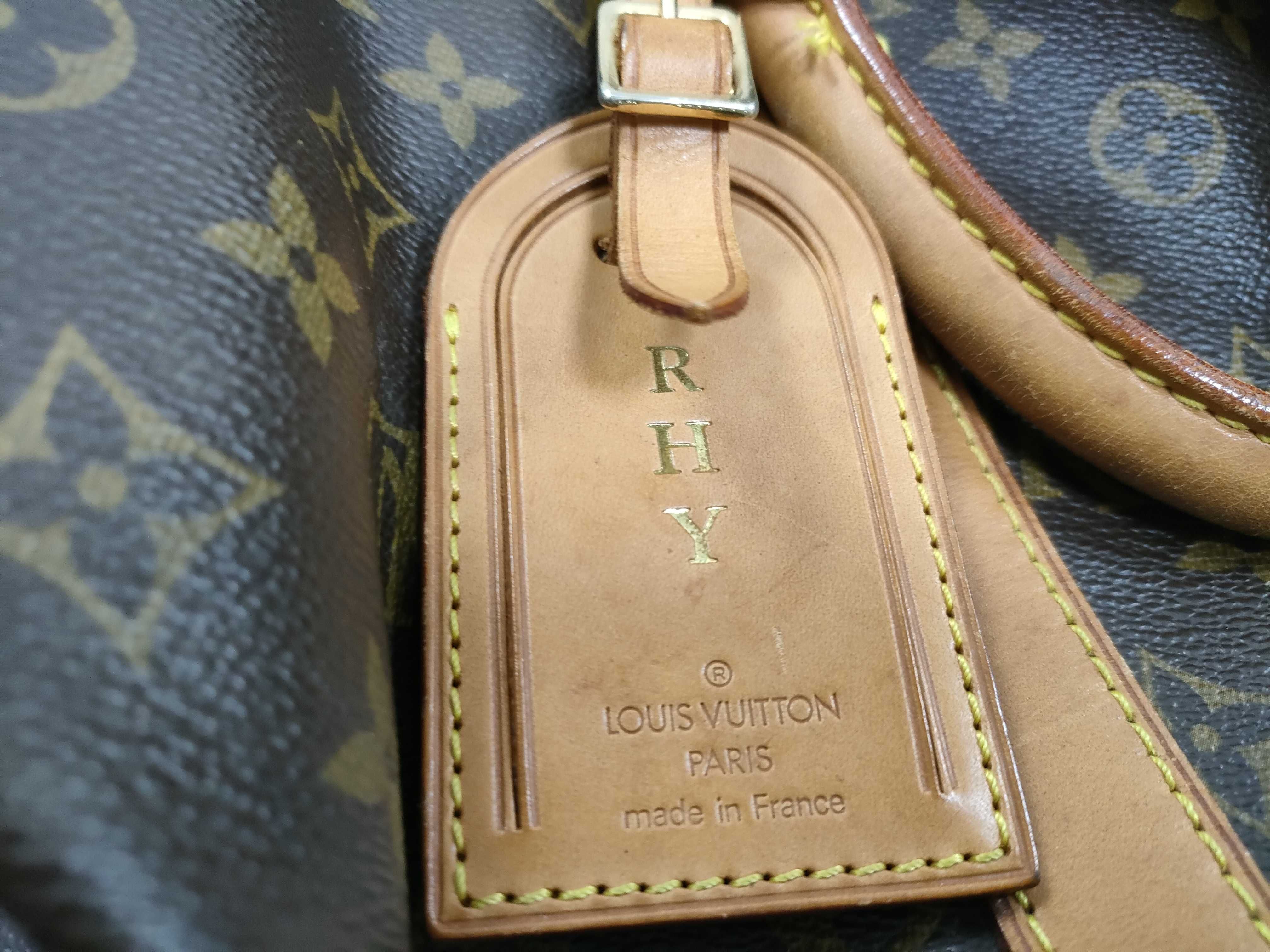 Monogram PH - Monogram Canvas Keepall Bandouillere Handbag Brown M Boston Bag — view 13