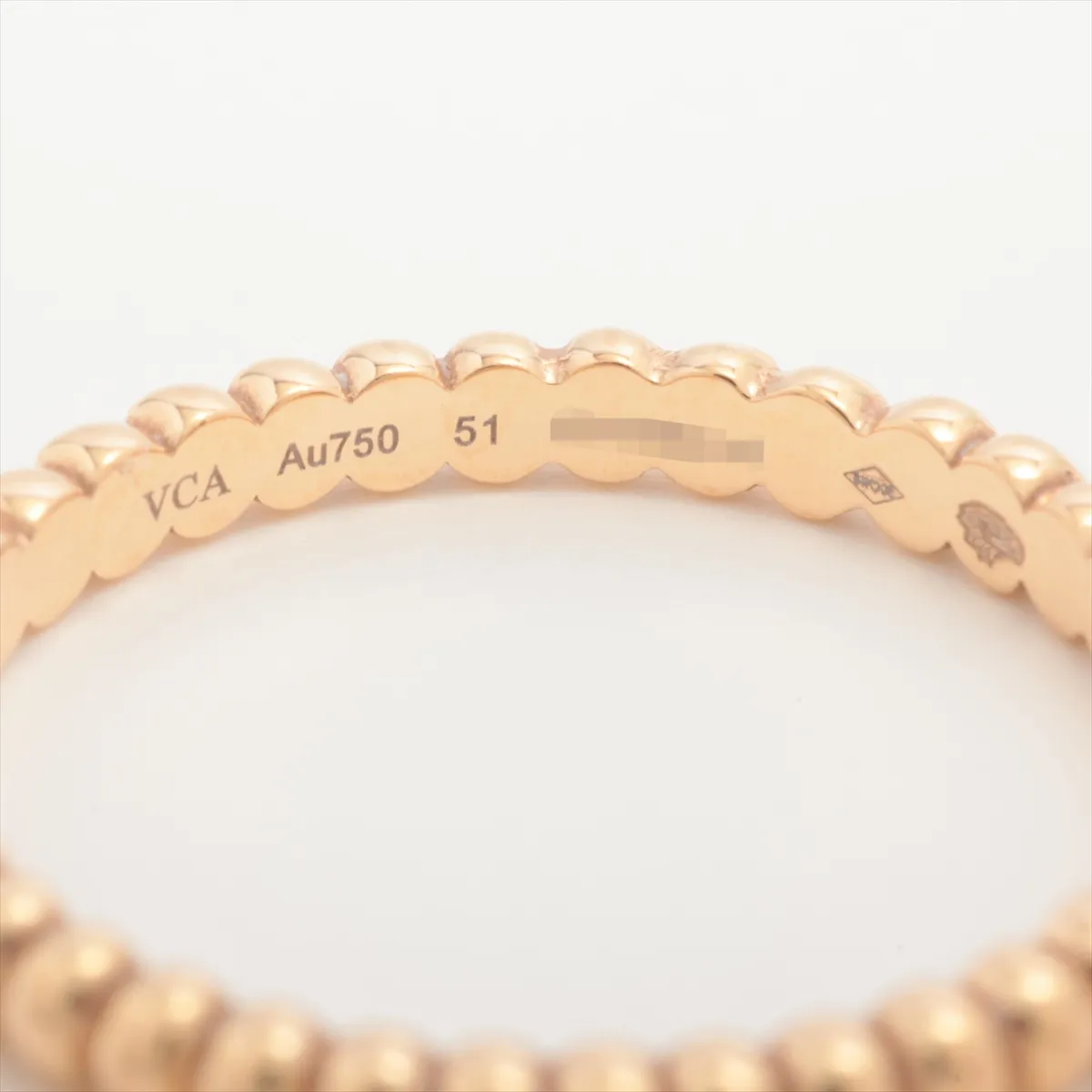 Perlee Ring 750 (PG) 2.0g Size 51 JO158314 VCARPJMF51 — view 3