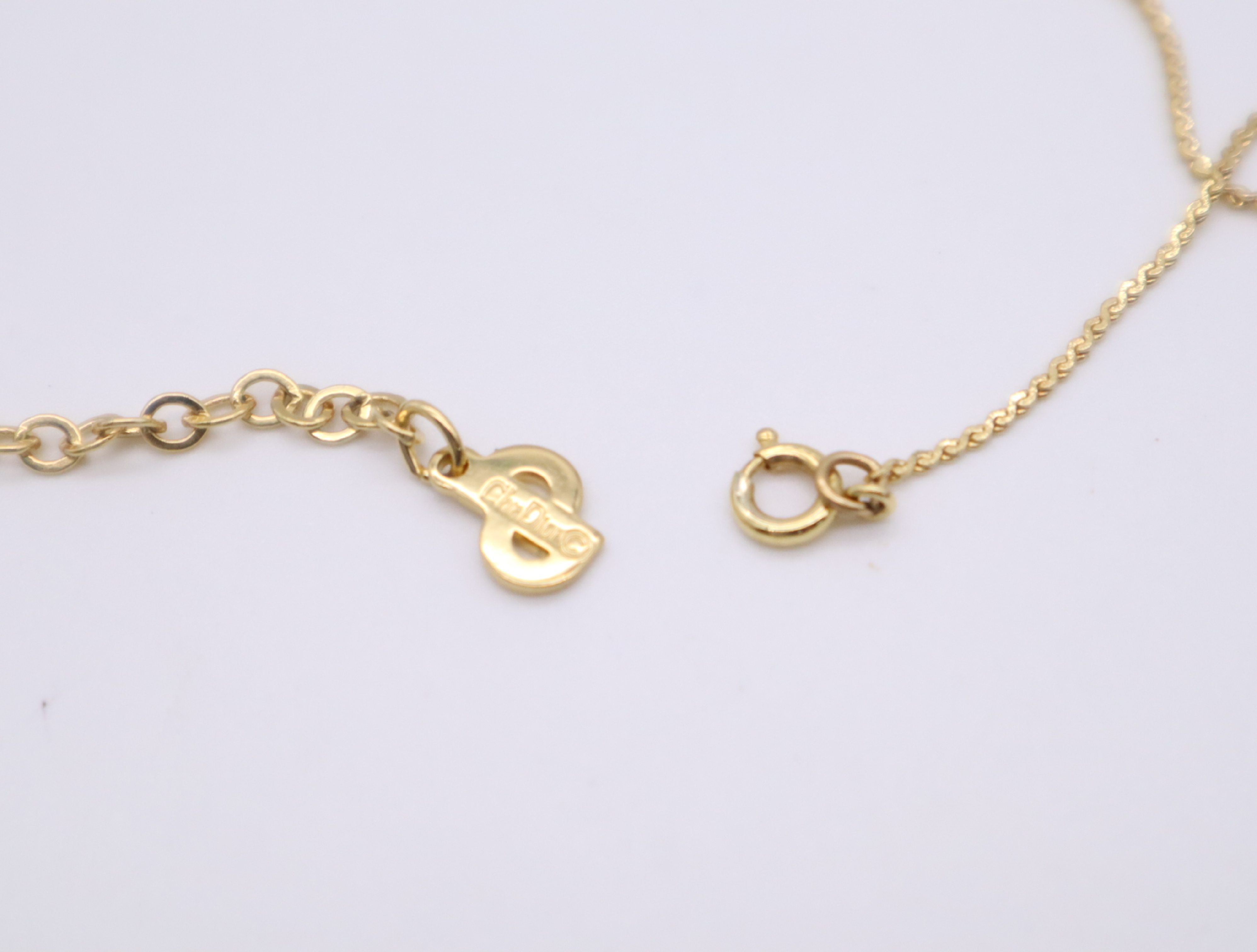 GPCD logo rhinestone necklace, with box. — view 6