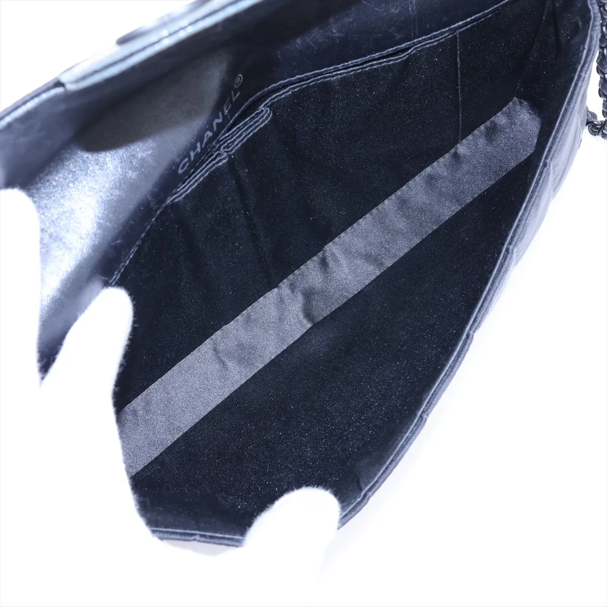 New Travel Line Nylon Chain Shoulder Bag, Black with Black Hardware, 7230821, Series 7 — view 6