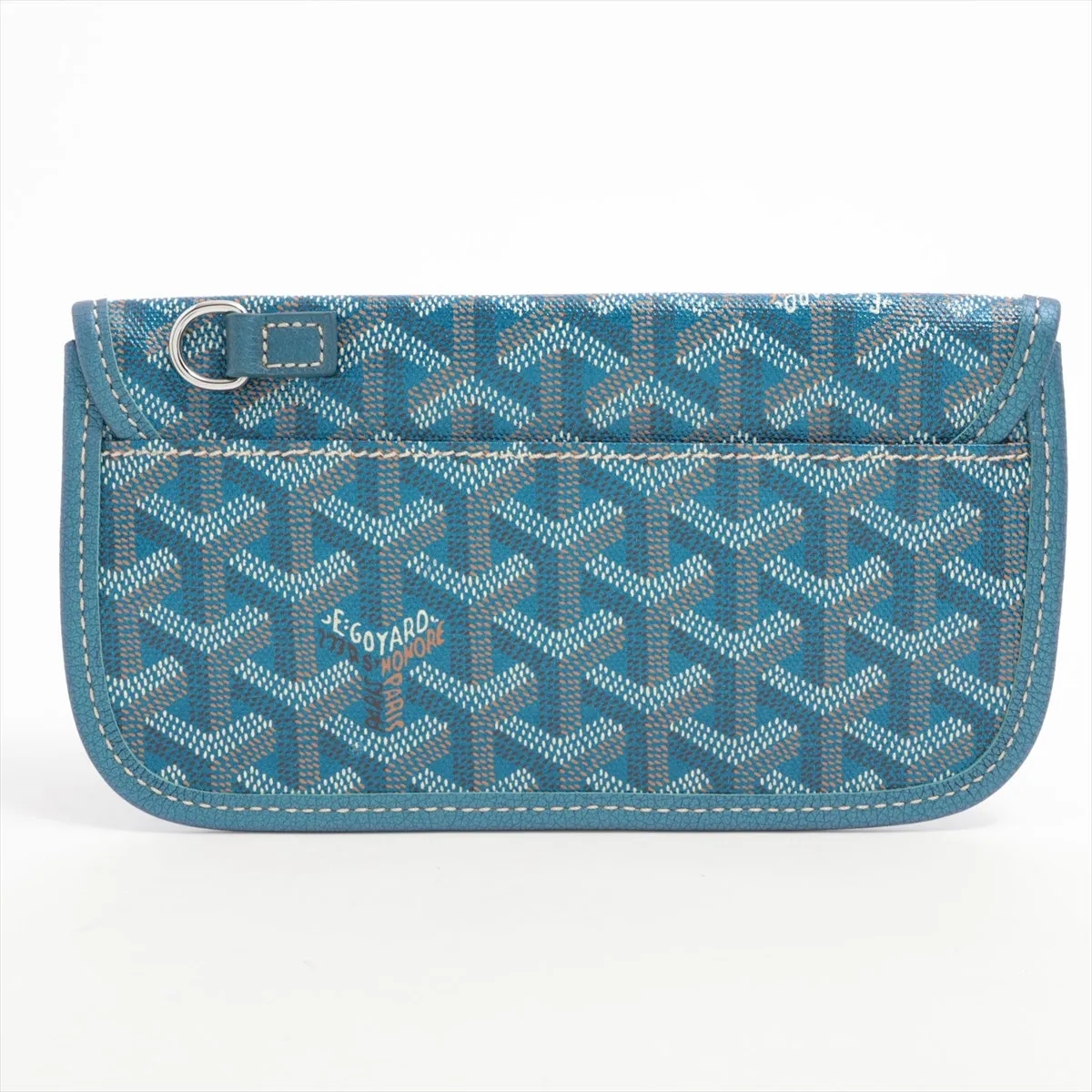 Saint Louis PM PVC x Leather Pouch, Metallic Blue (Pouch only) — view 2