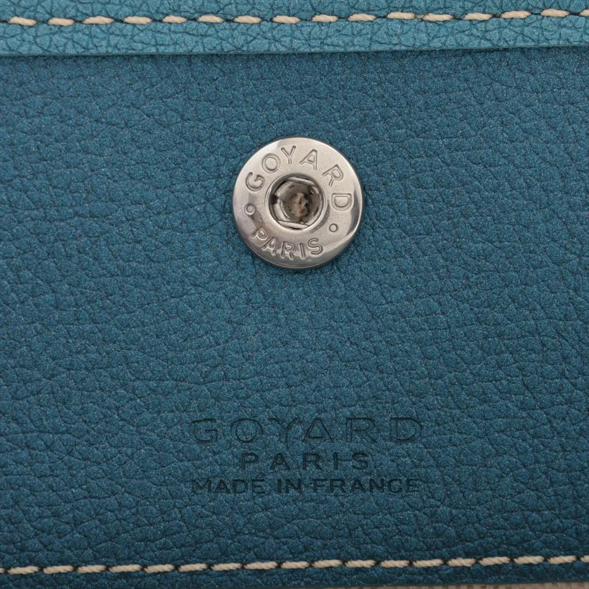 Saint Louis PM PVC x Leather Pouch, Metallic Blue (Pouch only) — view 6