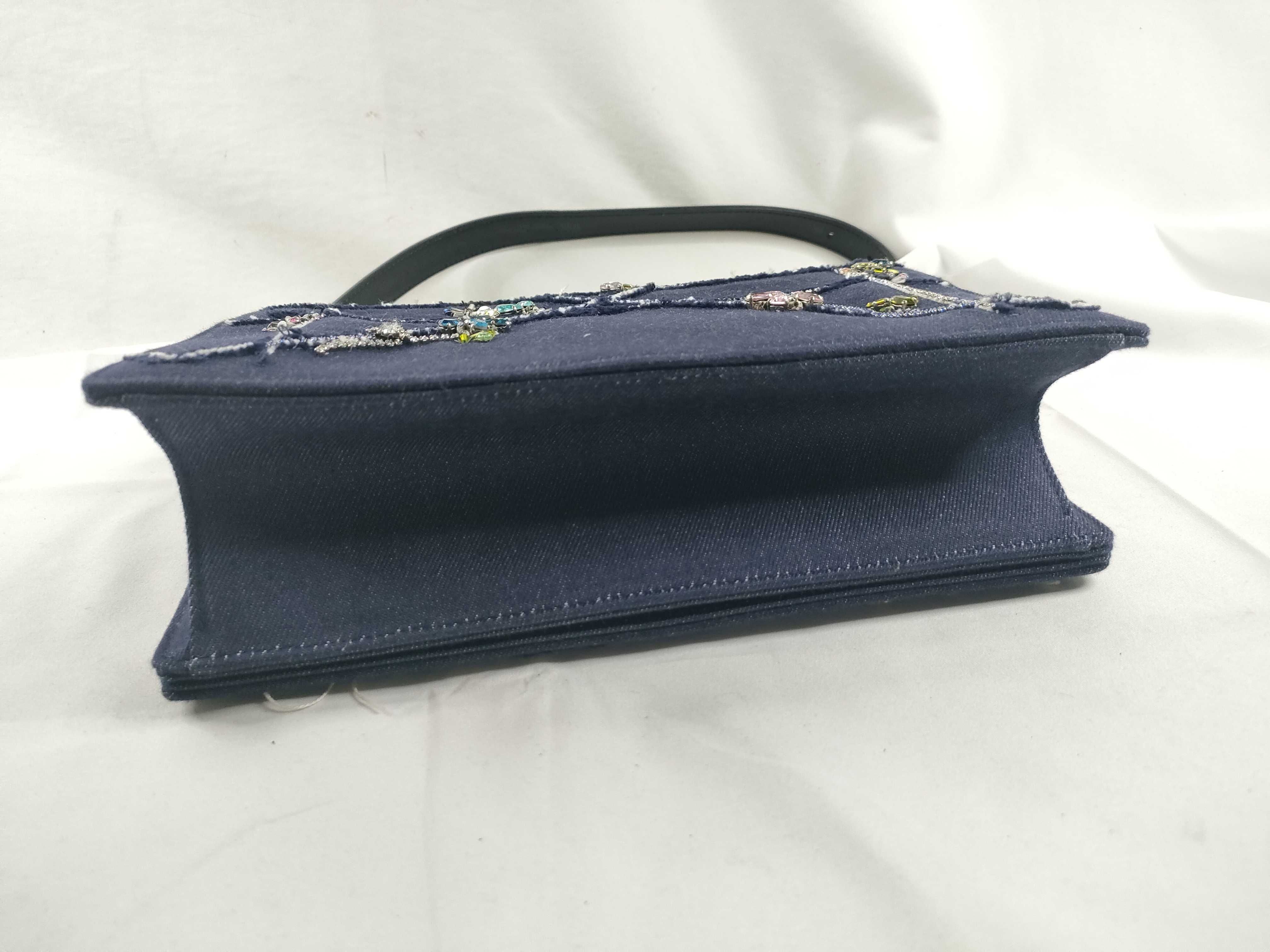 Diorama Denim Shoulder Bag Blue Shoulder Bag — view 4
