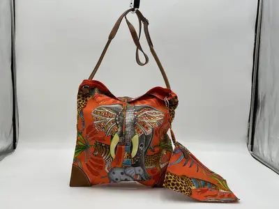 La Marche du Zambeze Silky City PM X-stamp Pouch Shoulder Bag